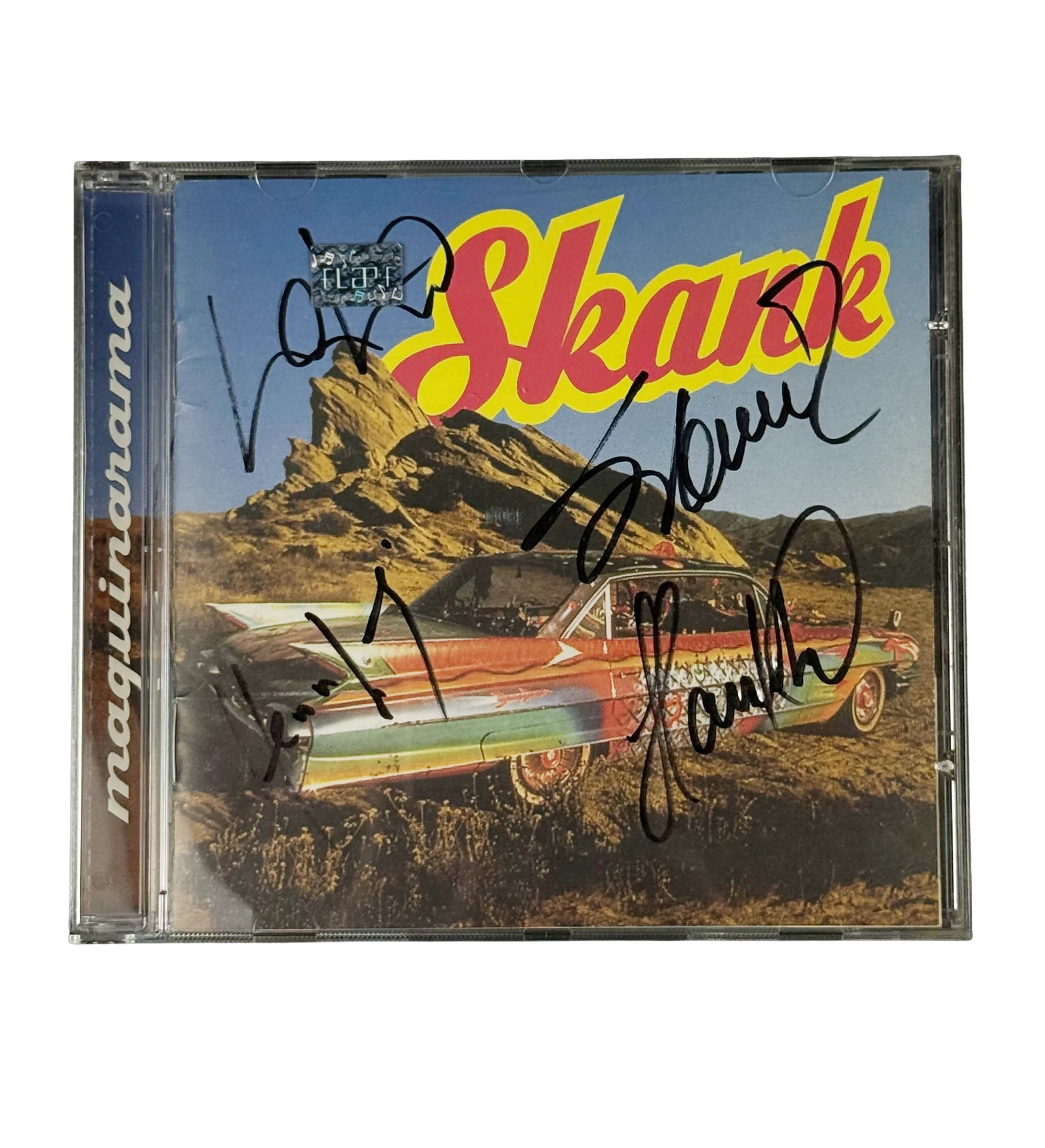 CD Skank - Maquinarama - 1993 - Autografado por Samuel Rosa / Lelo Zaneti / Haroldo Ferretti e Henrique Portugal — imagem 1 de 4