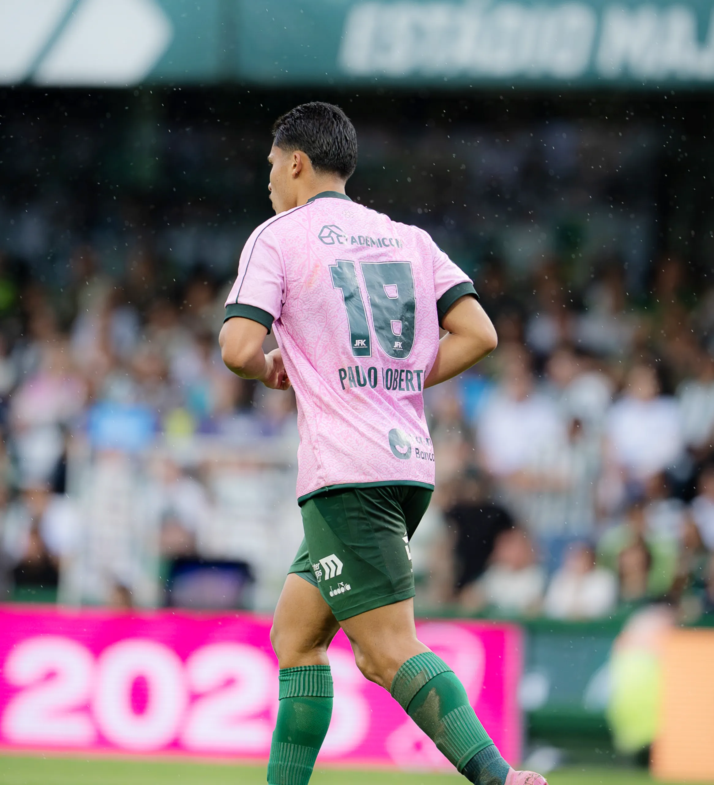 Camisa Coritiba Paulo Roberto Especial Outubro Rosa CFC x BOT Brasileirão 2026 Usada e Autografada Pelo Jogador — imagem 2 de 2