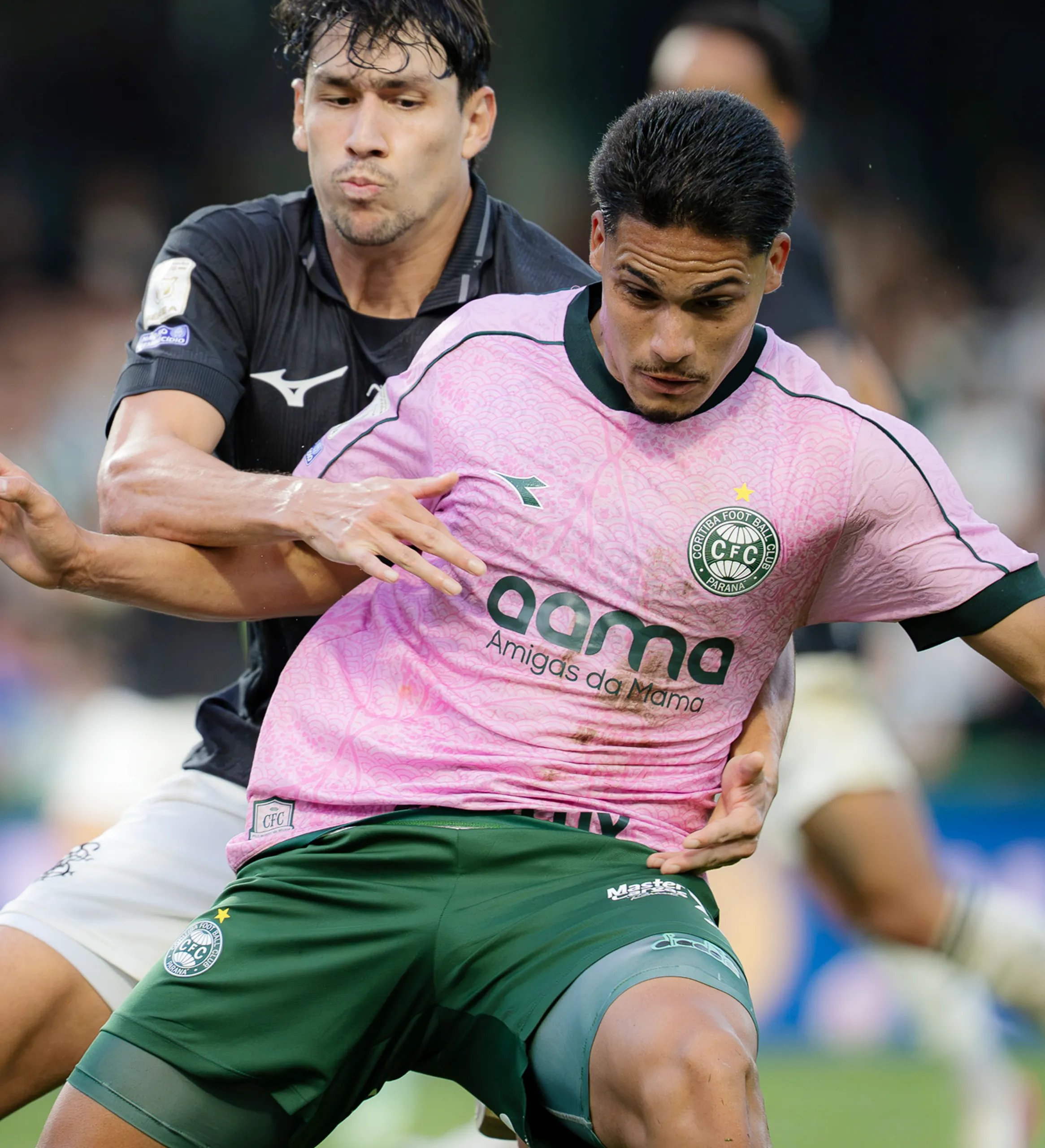 Camisa Coritiba Paulo Roberto Especial Outubro Rosa CFC x BOT Brasileirão 2026 Usada e Autografada Pelo Jogador — imagem 1 de 2