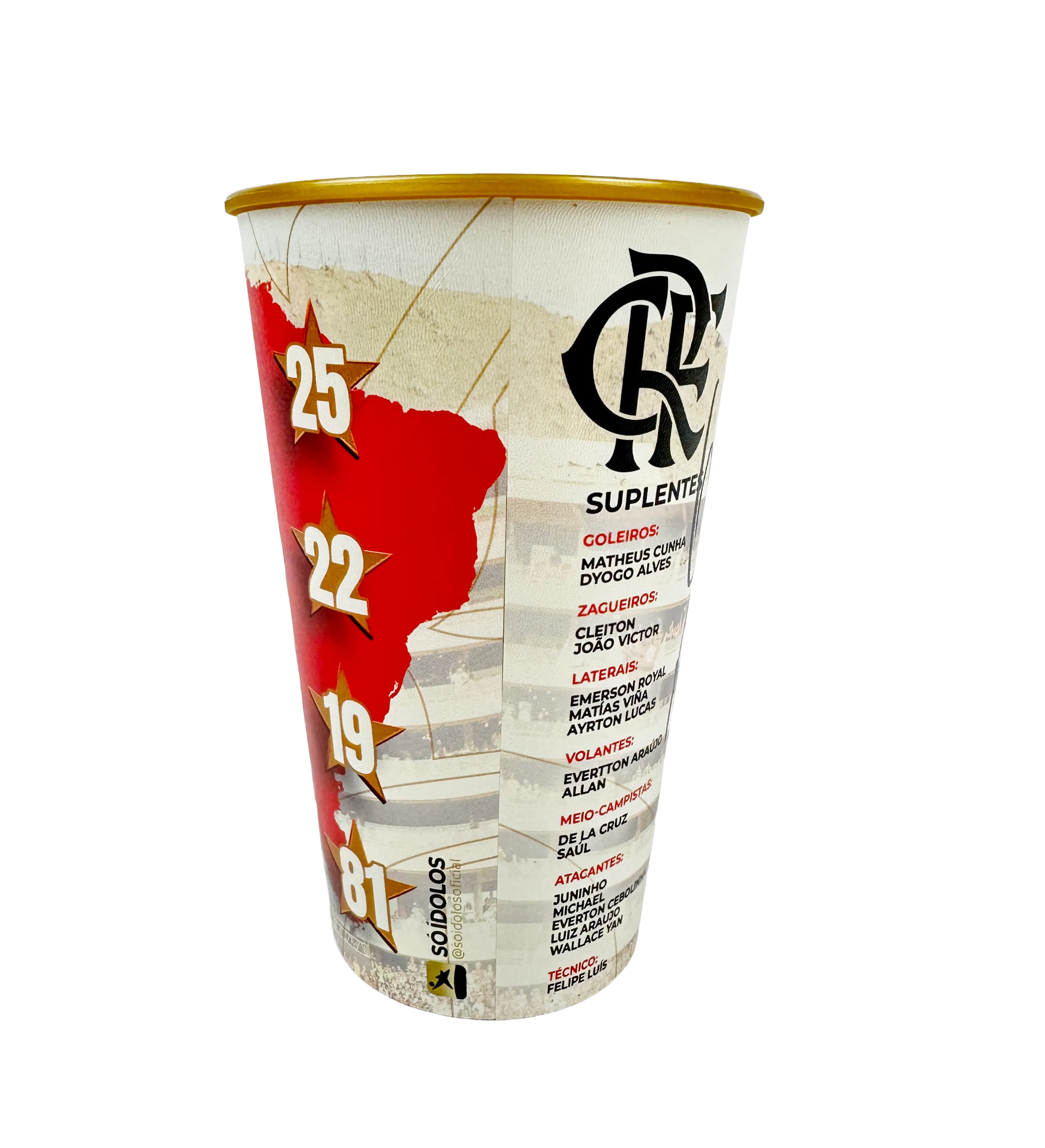 Flamengo 4-Time Libertadores Champion Squad Cup Autographed by Arrascaeta — imagem 4 de 4