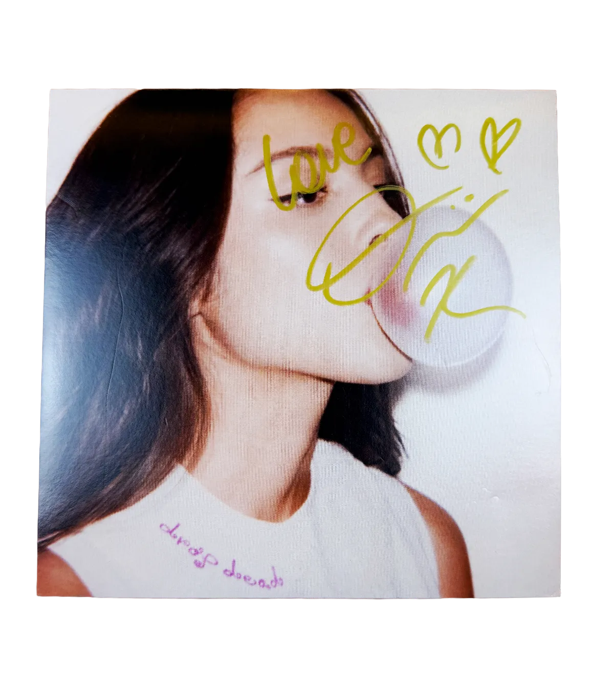 Compacto Vinil Autografado Importado Olivia Rodrigo Single Drop Dead 2026 — imagem 1 de 4