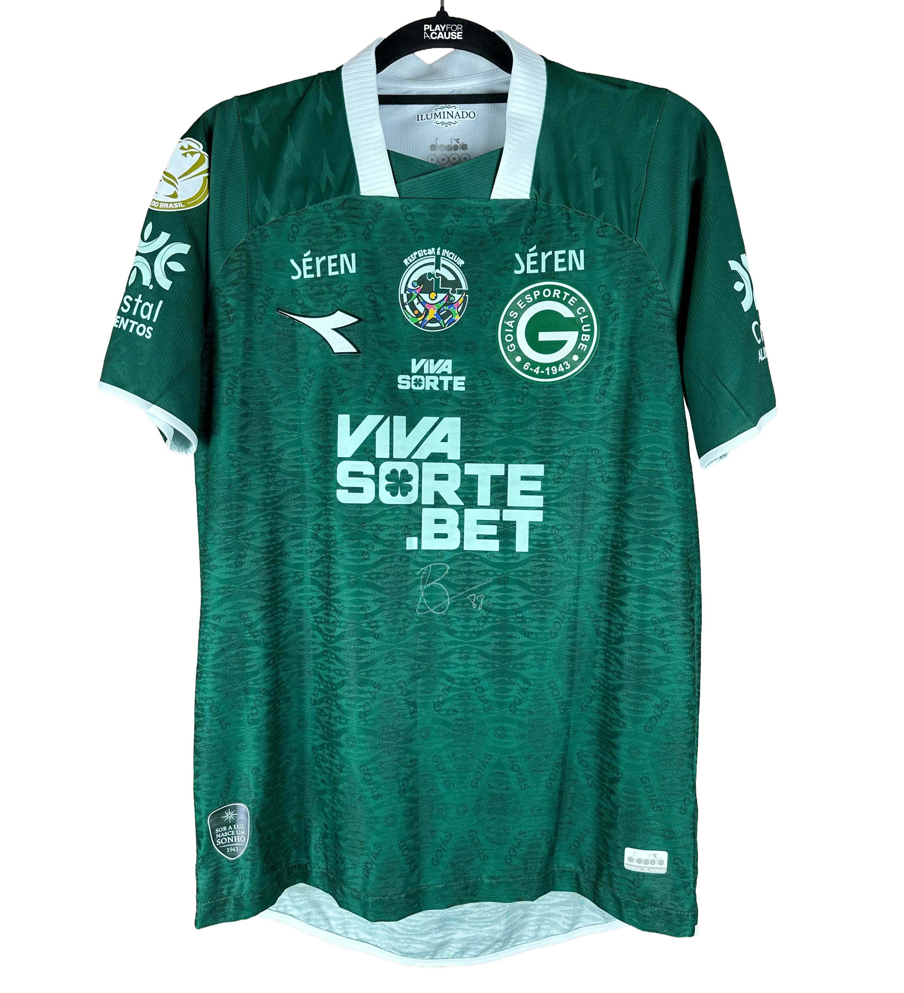 Goiás Jersey - Brayann - “Respecting is Including” Patch - GEC x CRU - Copa do Brasil 2026 - Match-Worn and Signed by the Player — imagem 1 de 3