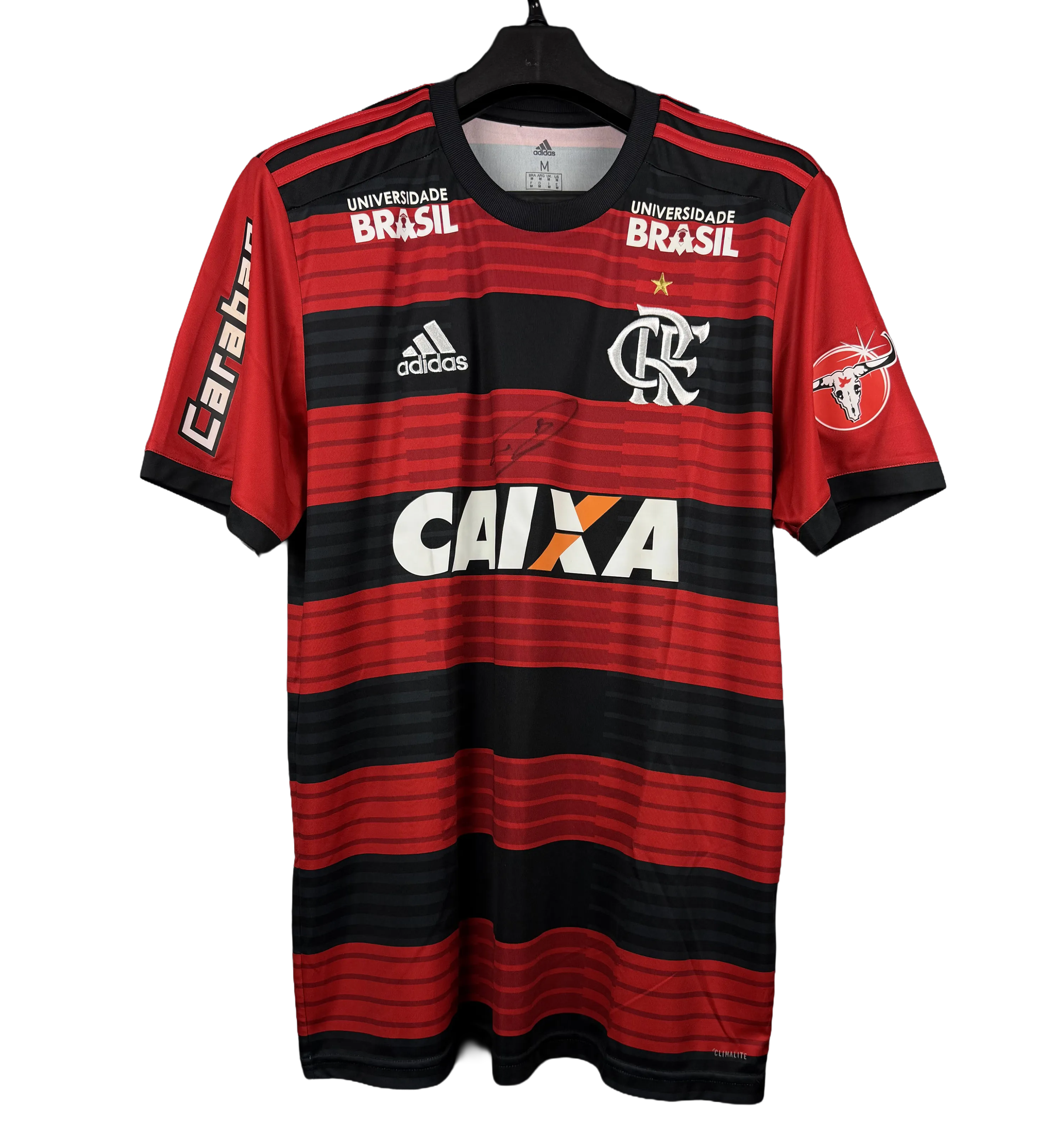 Camisa Flamengo Autografada Pelo Diego Ribas Brasileirão 2018 — imagem 1 de 2