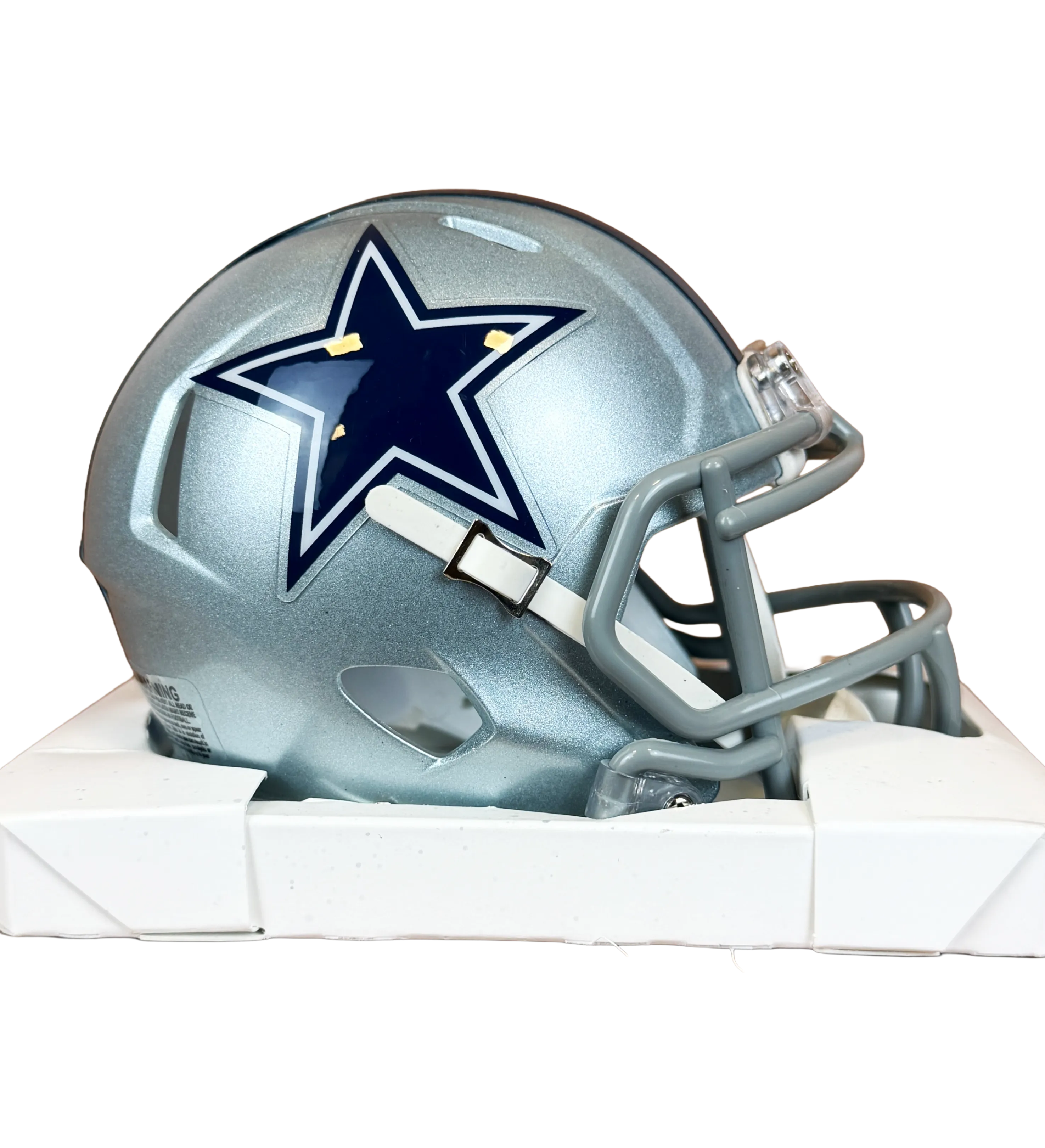 Mini Capacete Dallas Cowboys Dak Prescott Temporada 2024 2025 Autografado pelo Quarterback — imagem 3 de 5