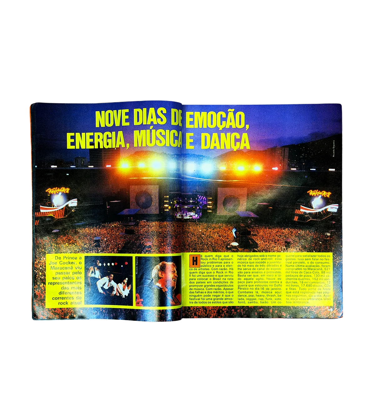 Revista Rock in Rio II Edição Histórica 1991 Autografada por Santana Titãs Megadeth A-ha Paulo Ricardo — imagem 7 de 8