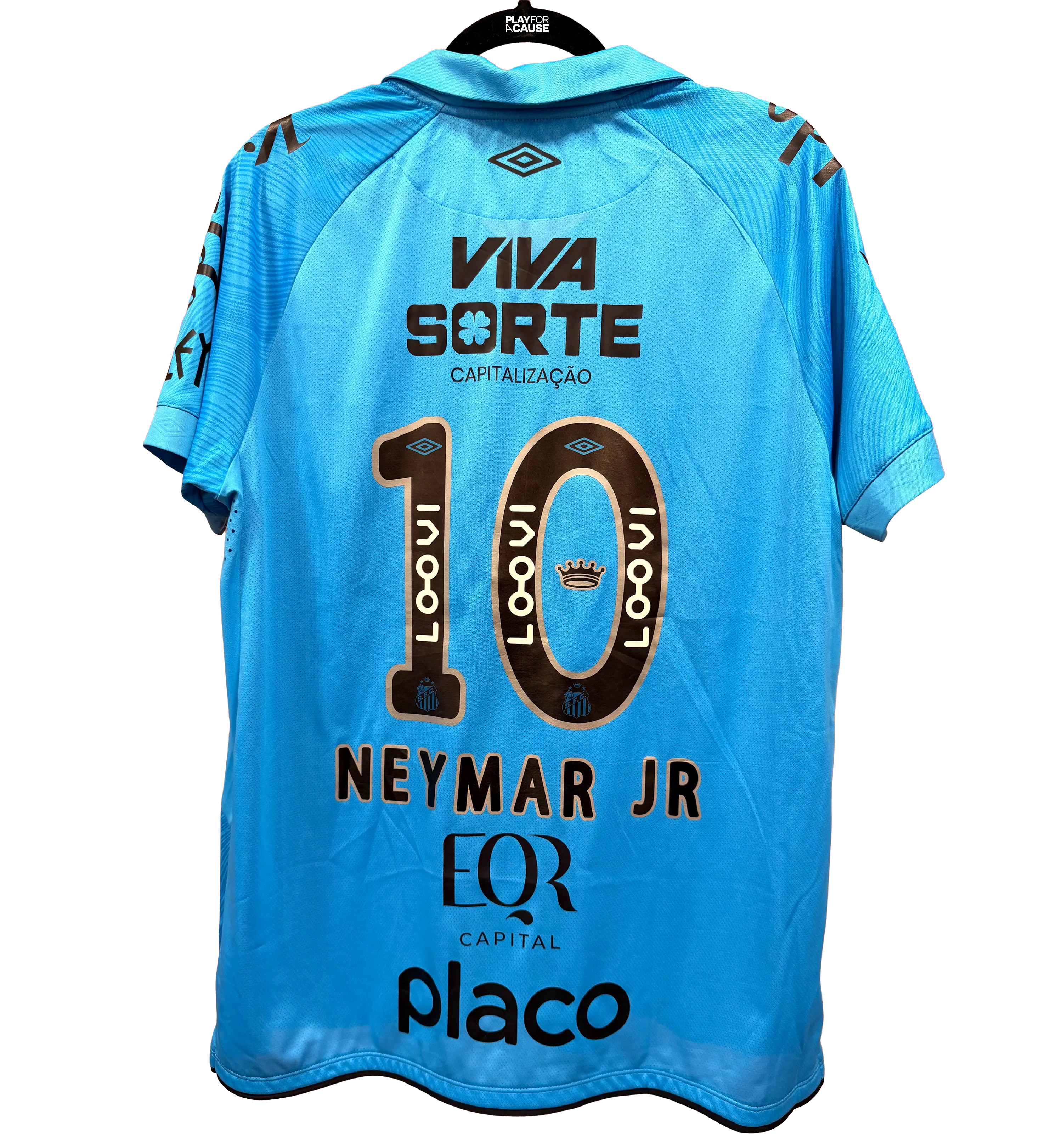 Camiseta del Santos Futebol Clube – Neymar #11 – Brasileirão 2025 – Juventude 0 x 3 Santos – Firmada por Neymar y Todo el Plantel — imagem 2 de 5