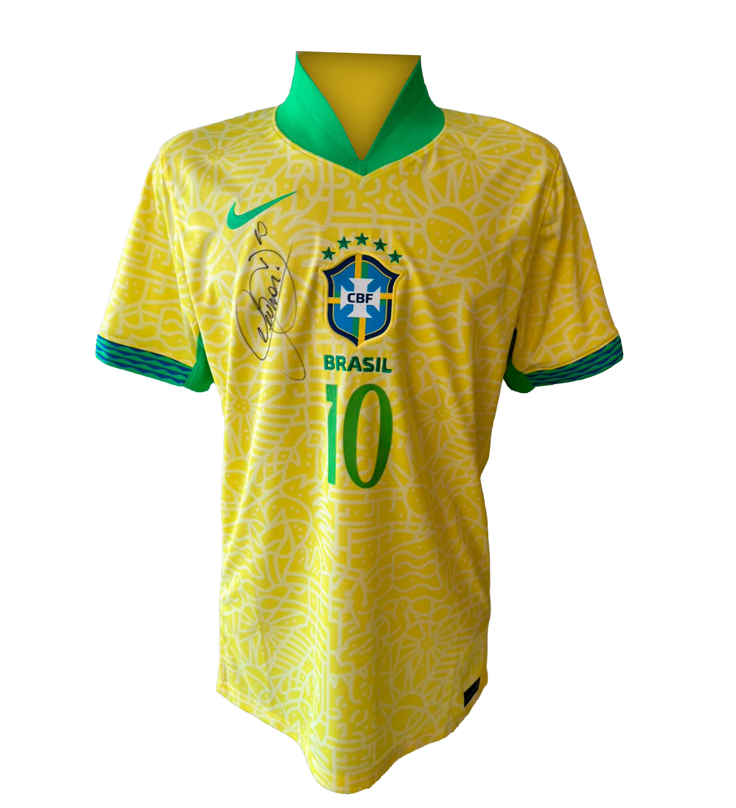 Brazil National Team Jersey - Neymar - 2022 Season - Autographed by the Star — imagem 1 de 3