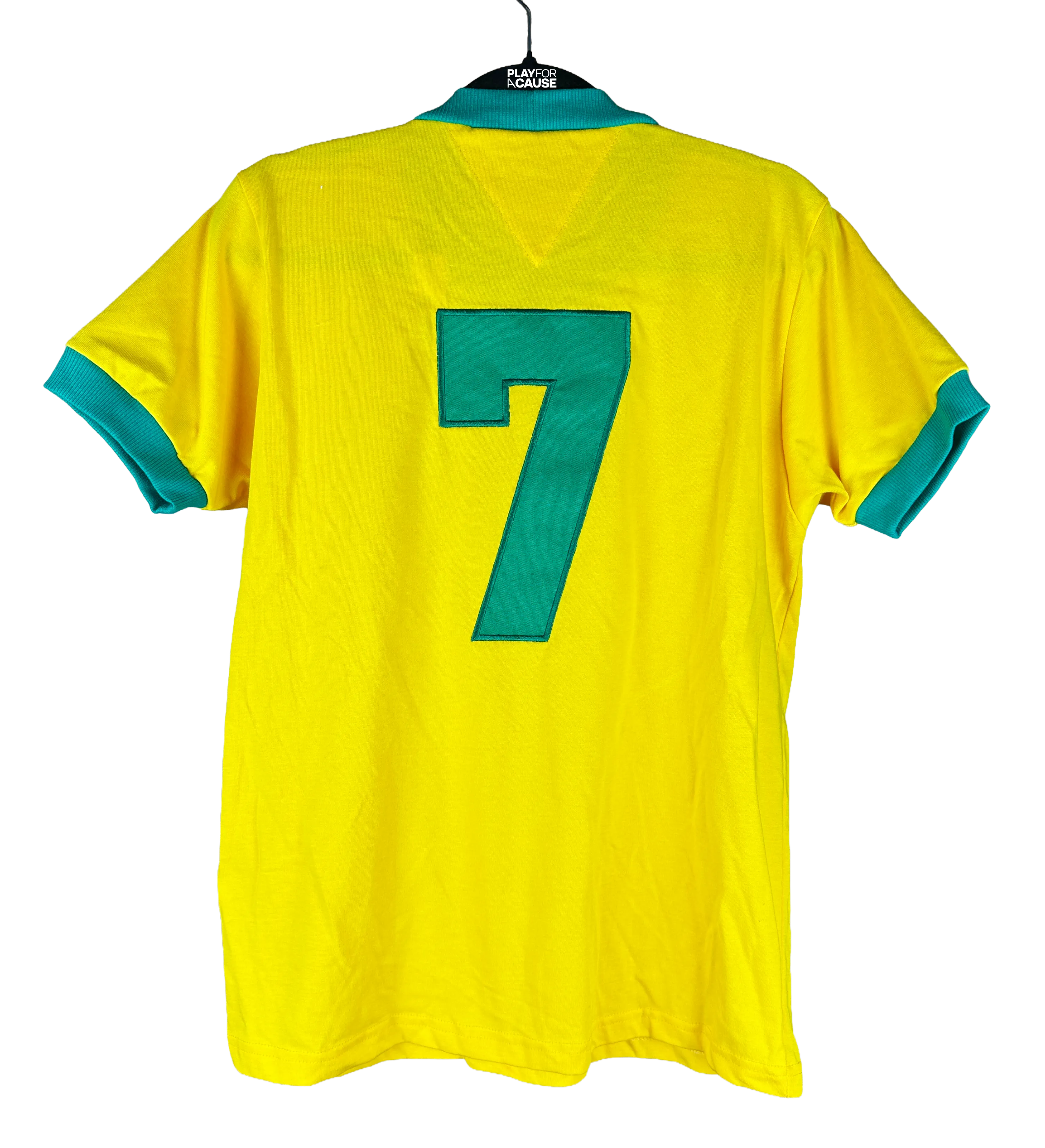 Brazil Jairzinho 7 1970 World Cup Athleta Replica Jersey Autographed by 10 World Champions — imagem 2 de 3