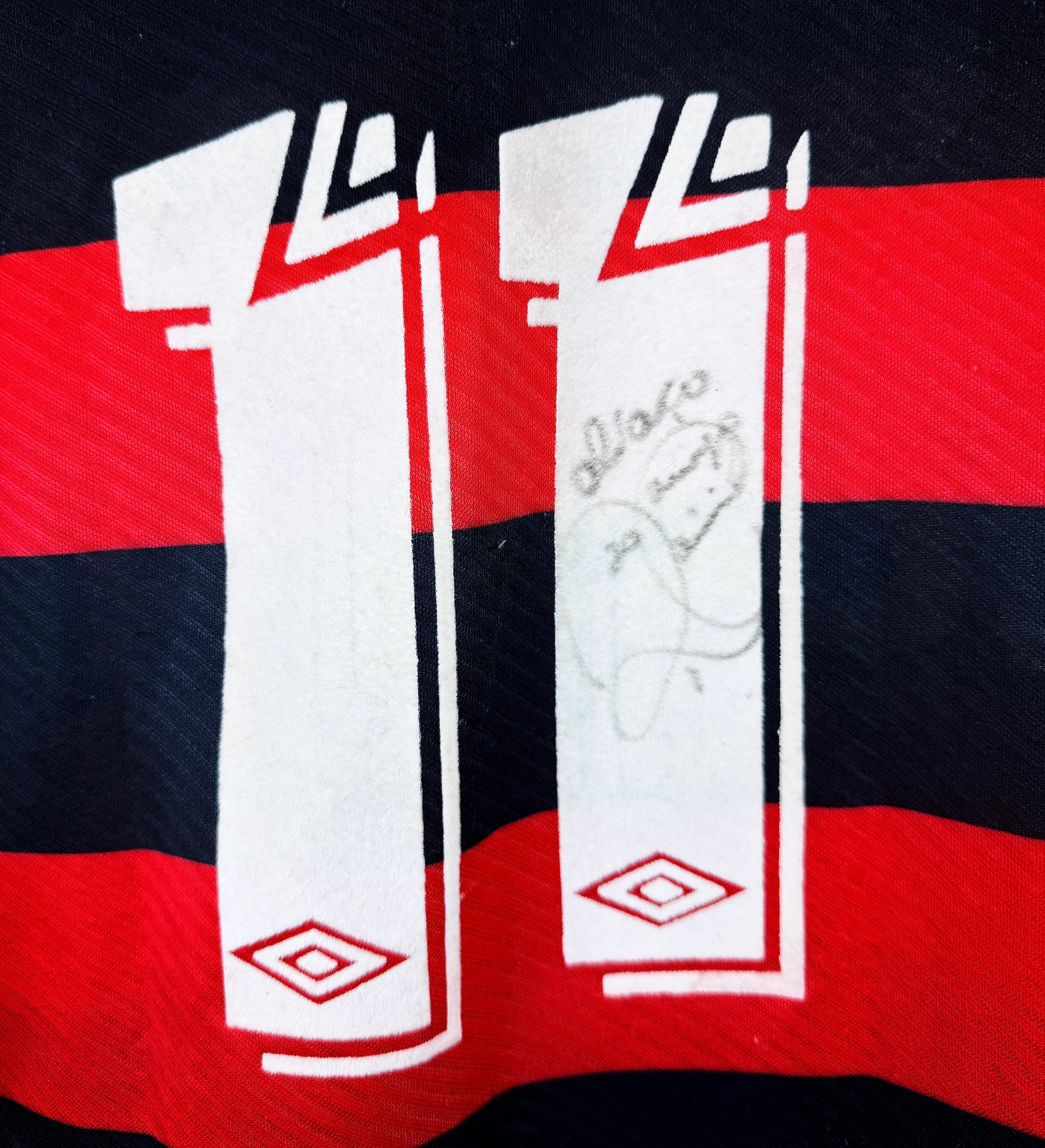 Camisa Flamengo Romário Temporada 1995 FLA 100 Autografada pelo Baixinho — imagem 3 de 5