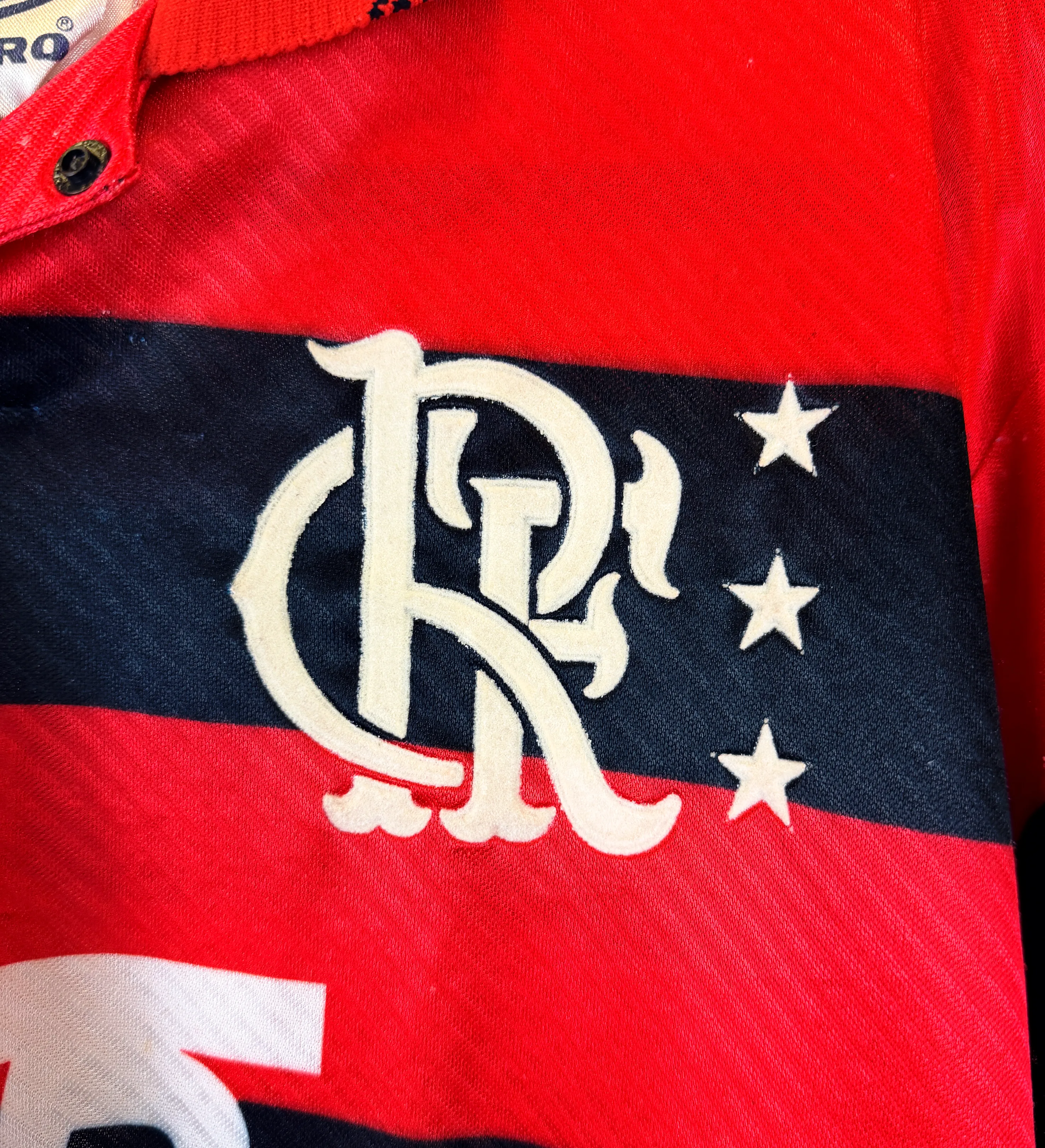 Camisa Flamengo Romário Temporada 1995 FLA 100 Autografada pelo Baixinho — imagem 4 de 5