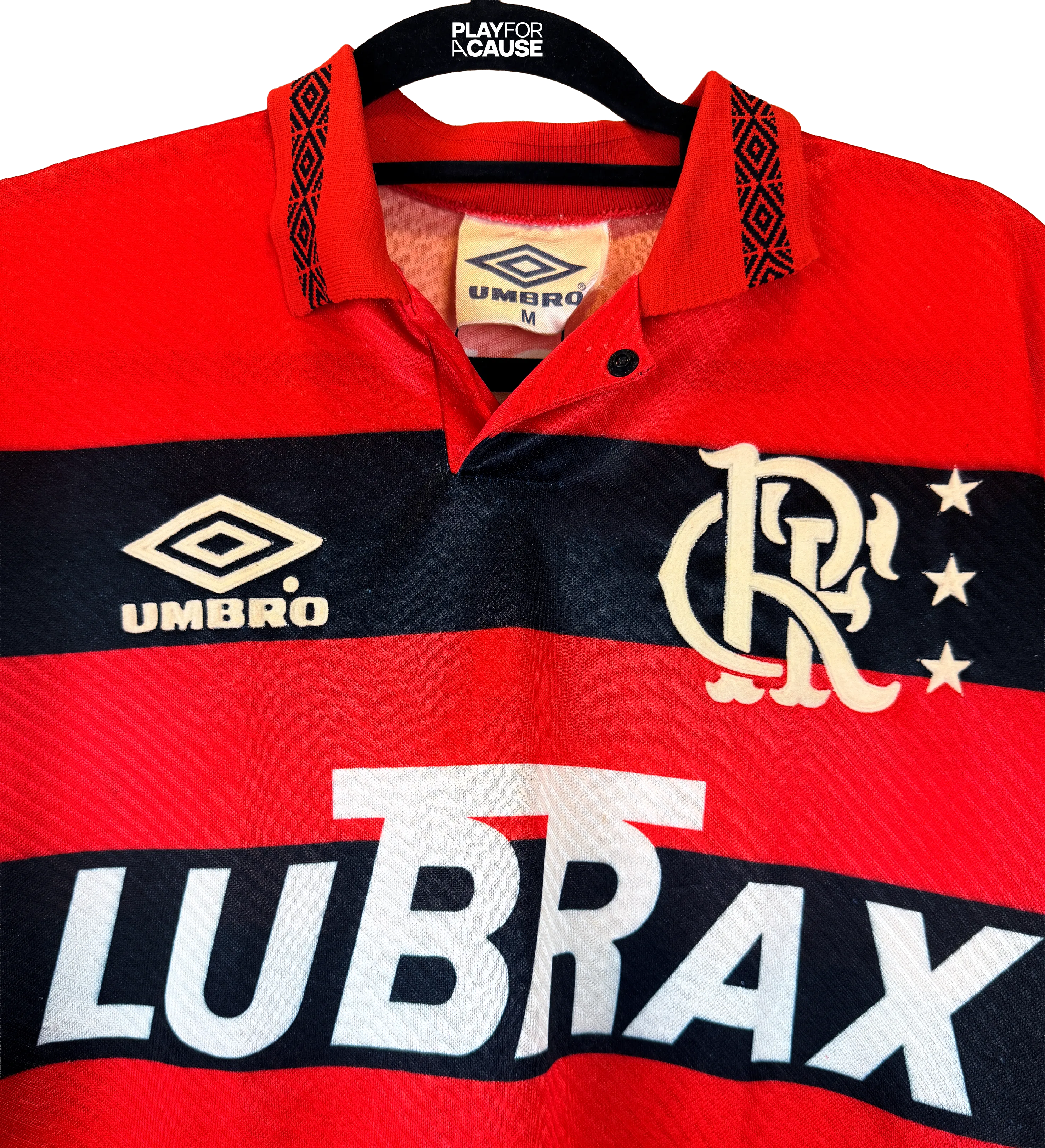Camisa Flamengo Romário Temporada 1995 FLA 100 Autografada pelo Baixinho — imagem 5 de 5