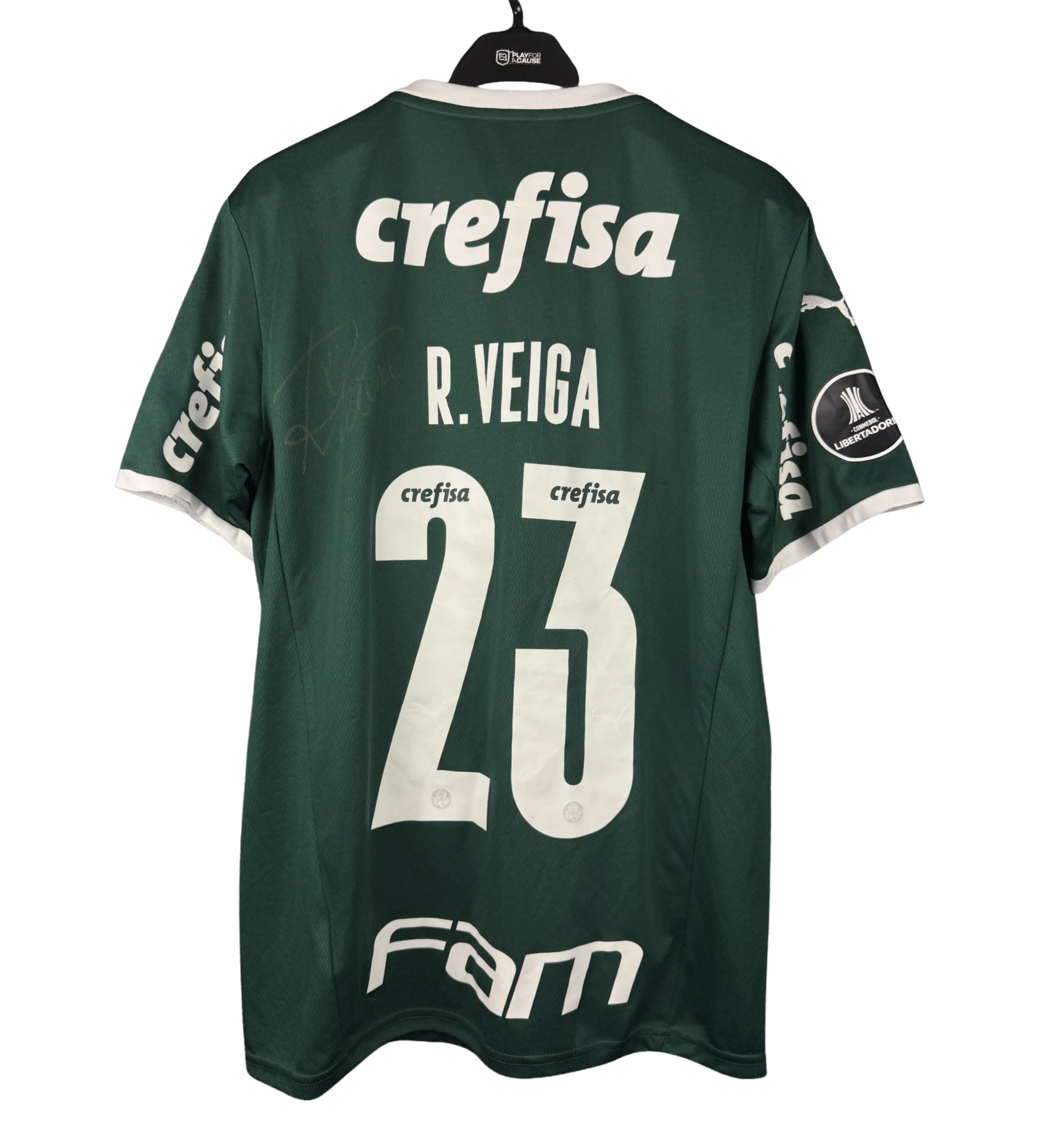 Palmeiras Shirt – Rafael Veiga – 2022 Copa Libertadores – Signed by the Star — imagem 2 de 3