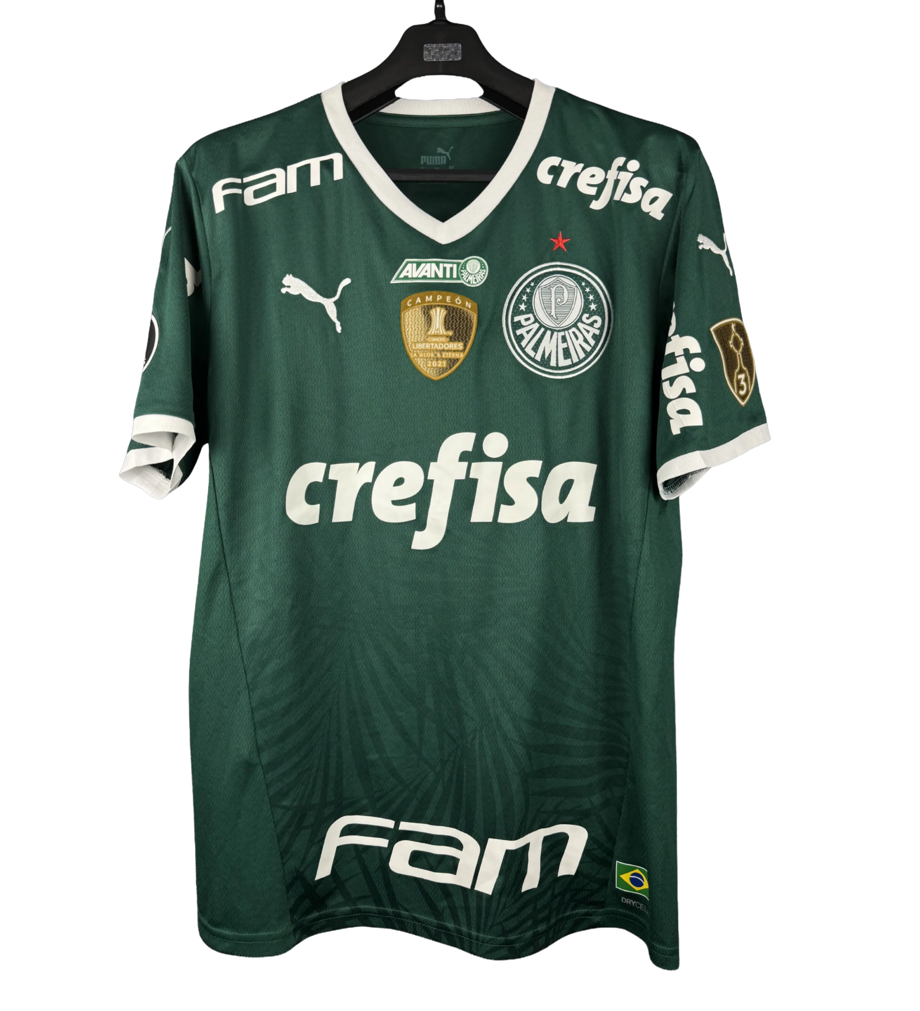 Palmeiras Shirt – Rafael Veiga – 2022 Copa Libertadores – Signed by the Star — imagem 1 de 3