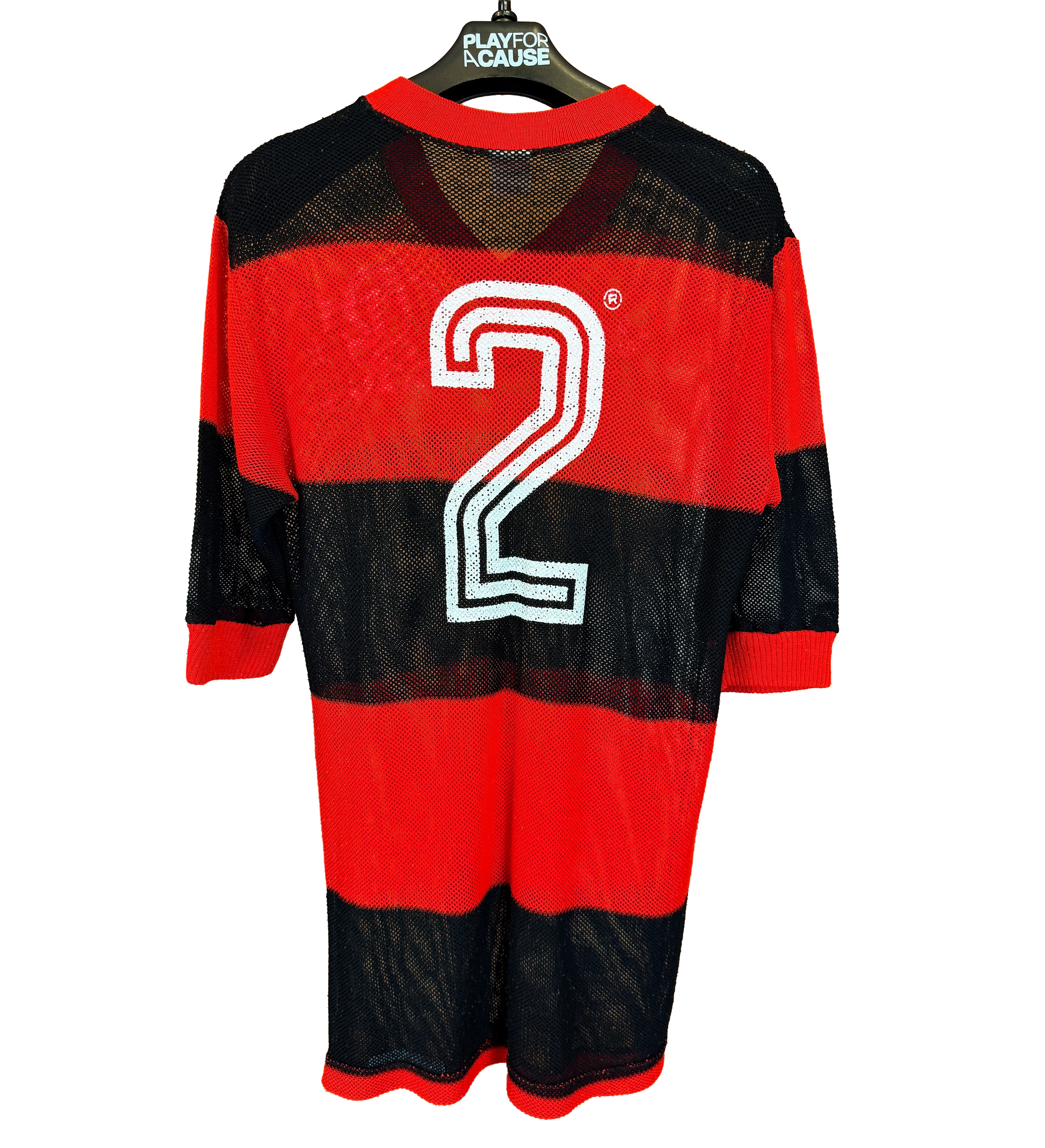 Camisa Flamengo Leandro Acervo do Jogador Histórica “Furadinha” Libertadores 1981 Autografada por Zico e Leandro — imagem 2 de 4