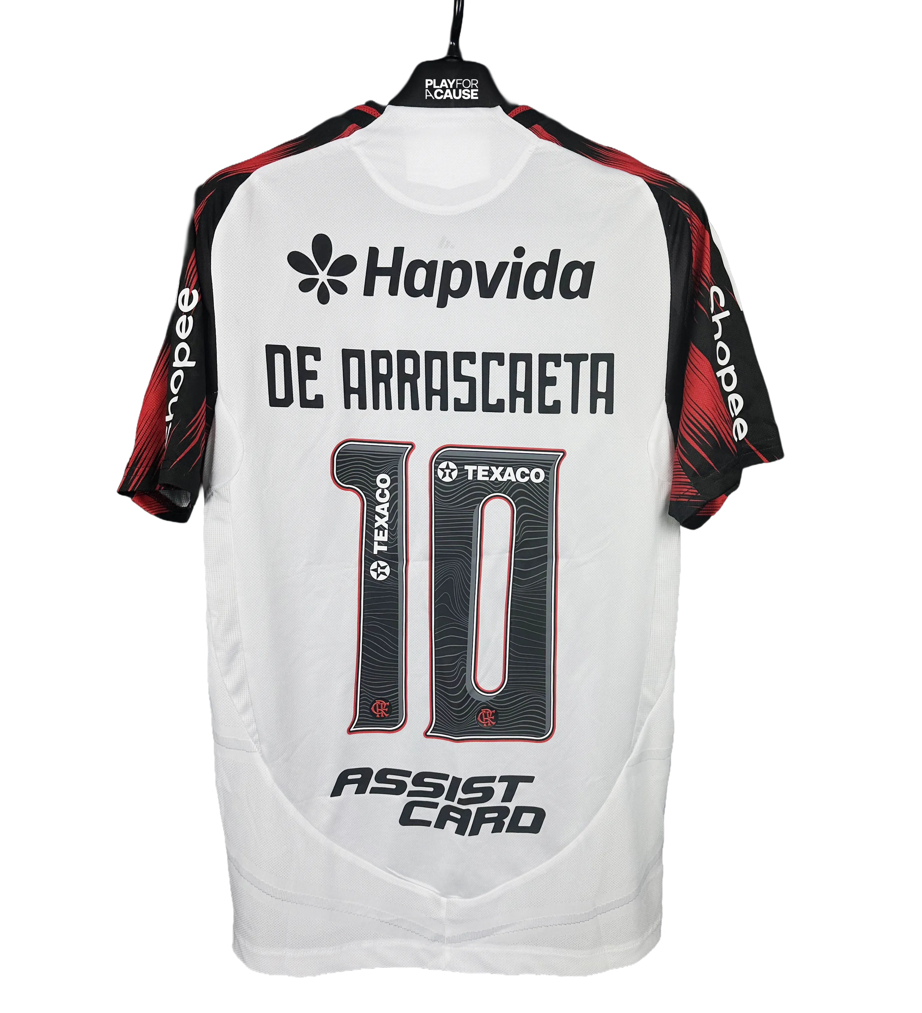 Camisa Flamengo Arrascaeta 2º Uniforme 2025 Patch 130 Anos Autografada pelo Elenco — imagem 2 de 3