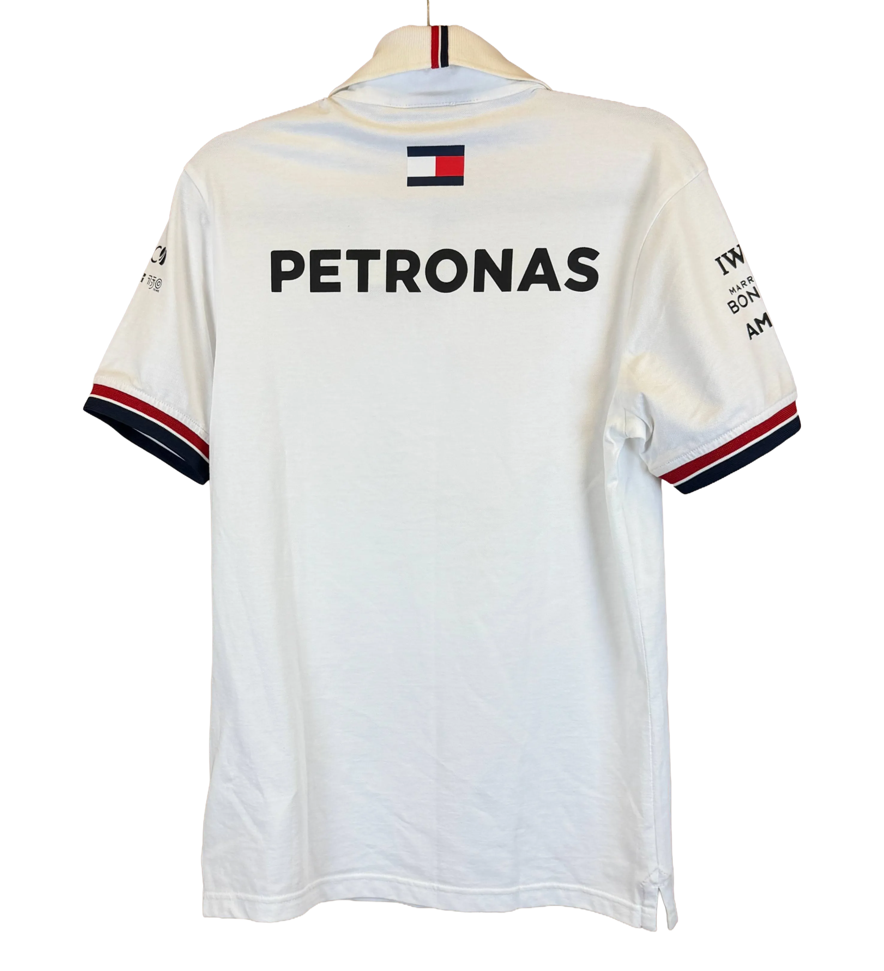 Mercedes-AMG Petronas Formula One Team Polo Shirt – George Russell and Kimi Antonelli – White – Signed by the Drivers — imagem 2 de 3