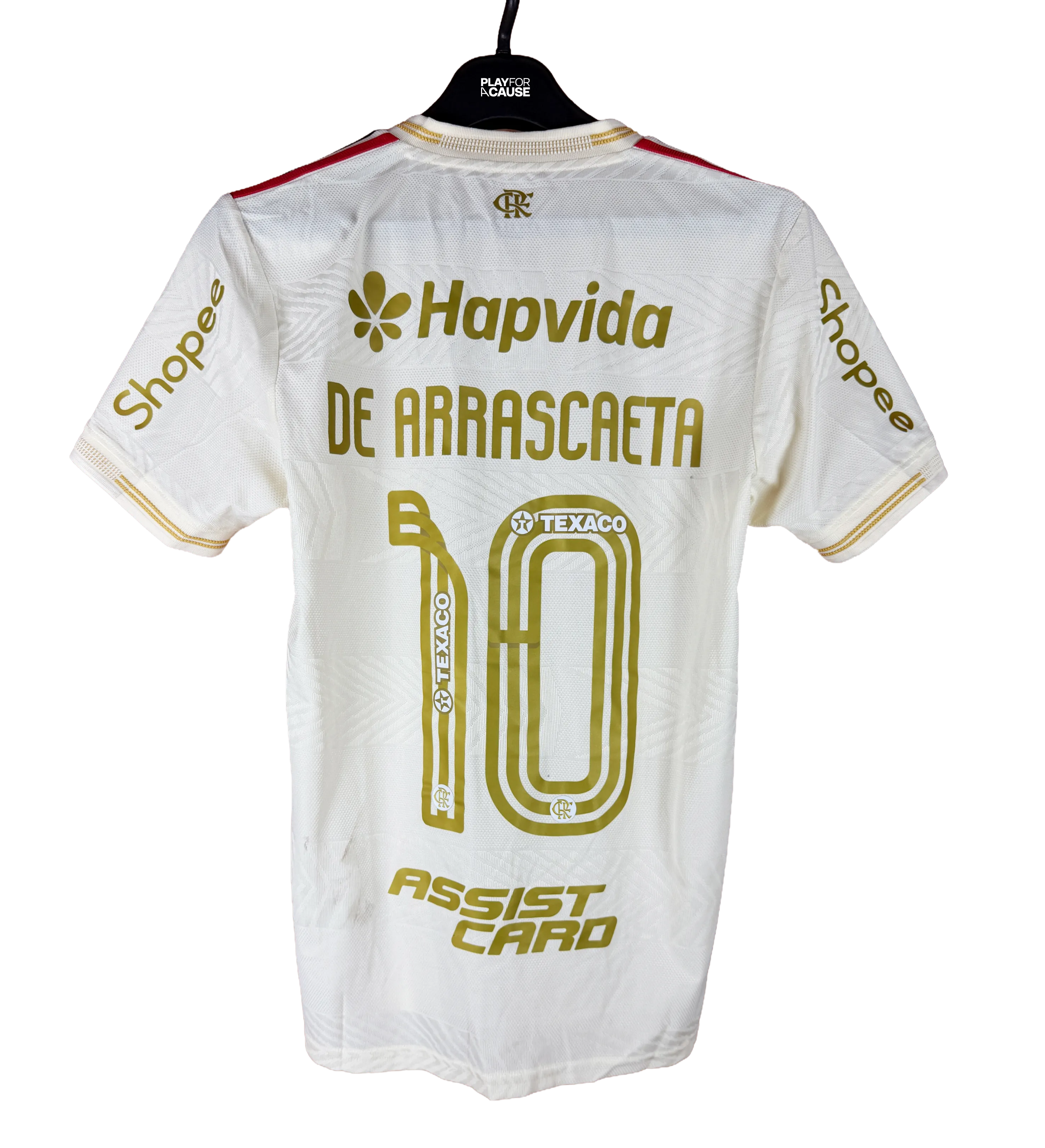 Camiseta del Flamengo de De Arrascaeta Flamengo vs. Ceará Brasileirão 2025 Autografada por el Plantel — imagem 2 de 4