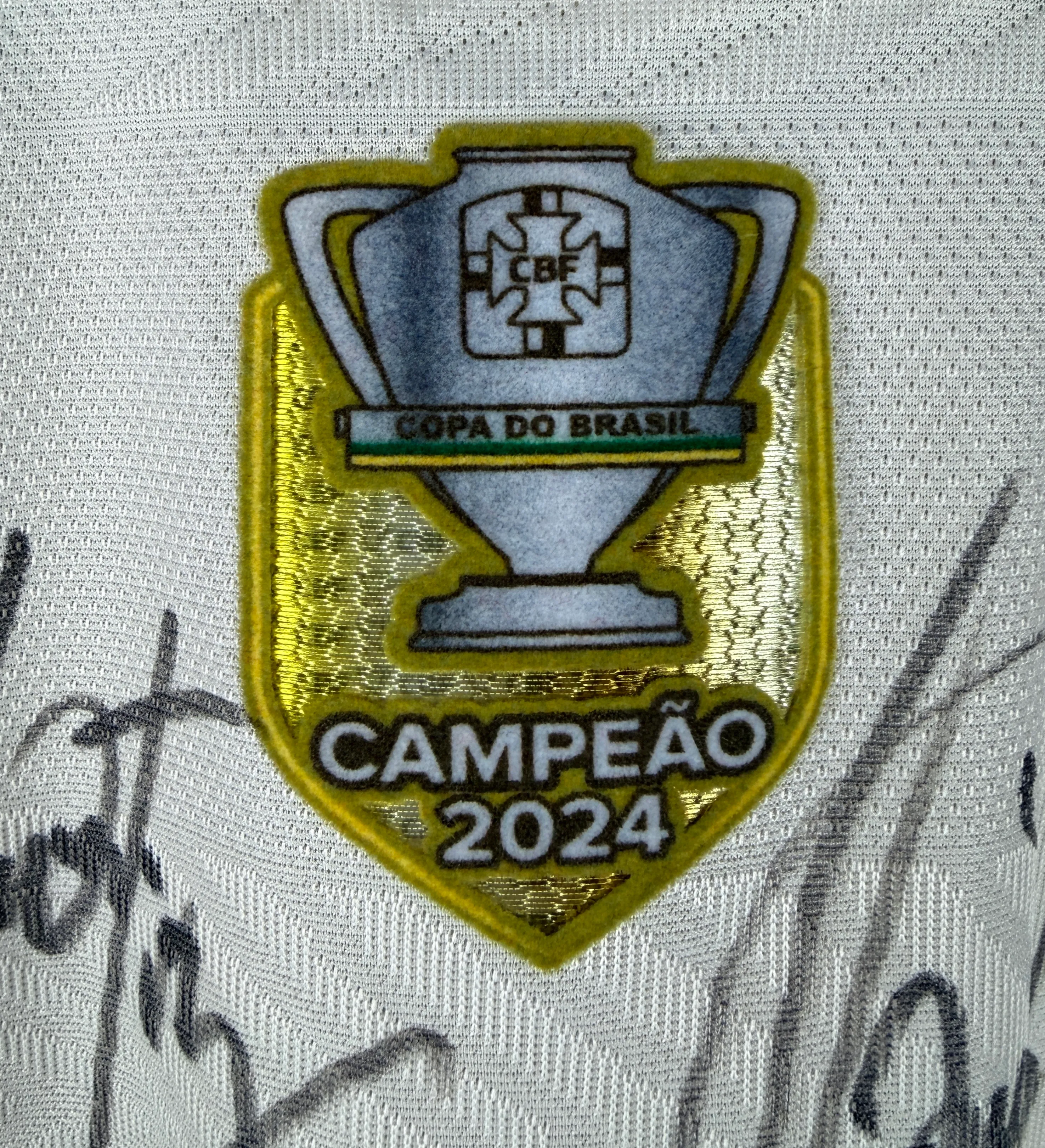 Camiseta del Flamengo de De Arrascaeta Flamengo vs. Ceará Brasileirão 2025 Autografada por el Plantel — imagem 3 de 4