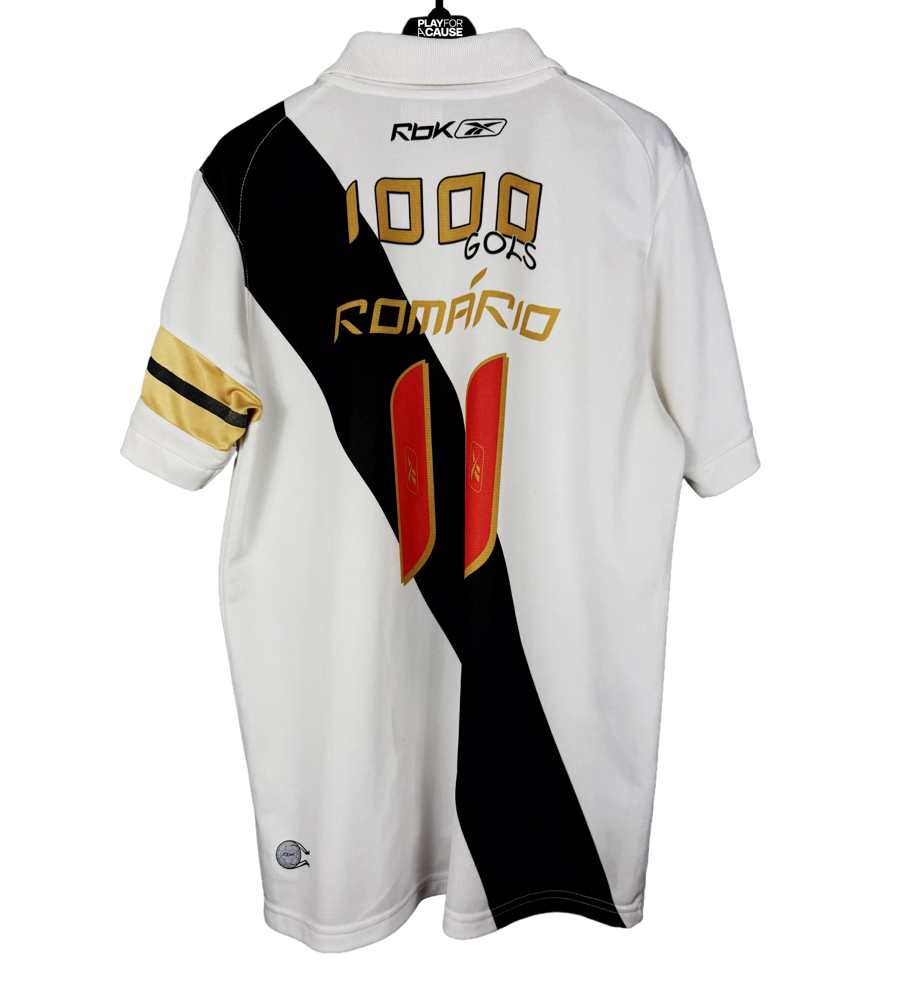 Camiseta del Vasco da Gama - Romário #11 - Copa Sudamericana 2007 - Vasco 1 x 0 América-MEX - Firmada por el Ídolo que Actuó como Técnico y Jugador - Rareza — imagem 2 de 3