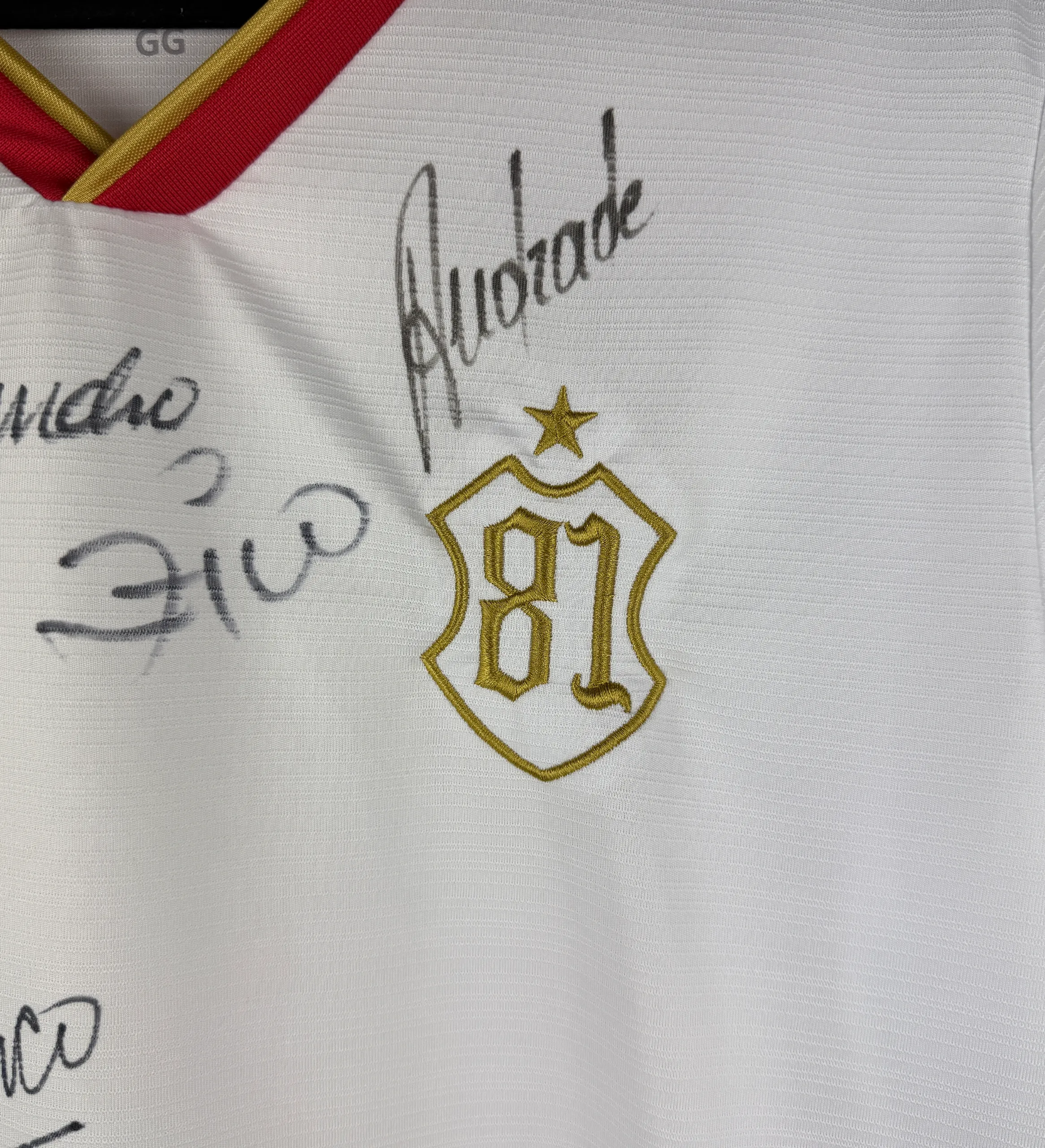 Camisa Museu do Flamengo 78/100 Homenagem a 1981 Autografada por Zico, Leandro, Andrade, Nunes, Lico e Mozer — imagem 3 de 7