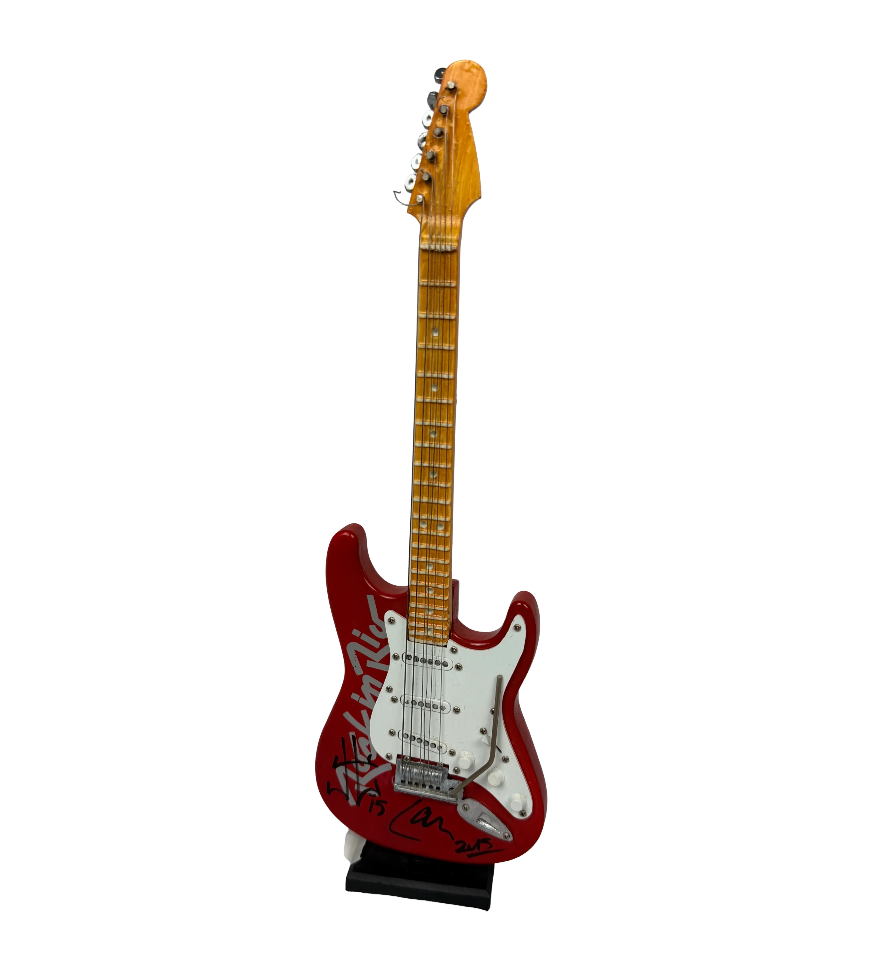 Mini Guitarra Rock in Rio 2015 Autografada pela Banda Metallica — imagem 1 de 2