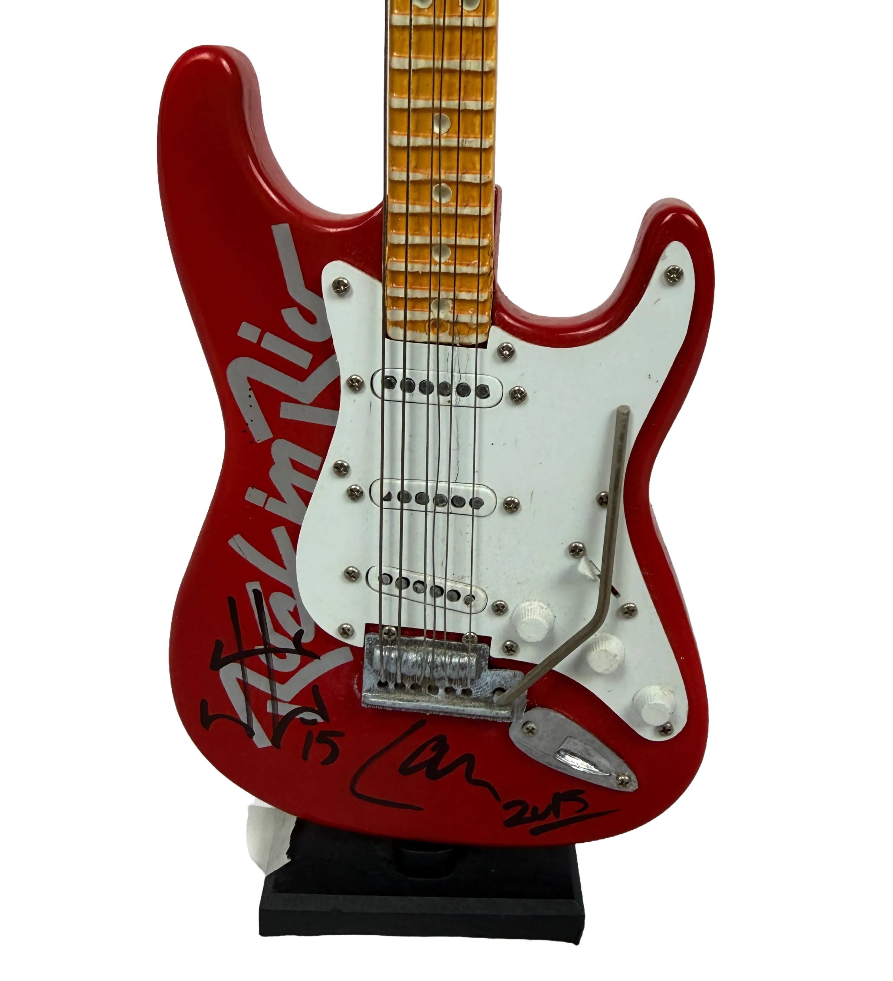 Mini Guitarra Rock in Rio 2015 Autografada pela Banda Metallica — imagem 2 de 2