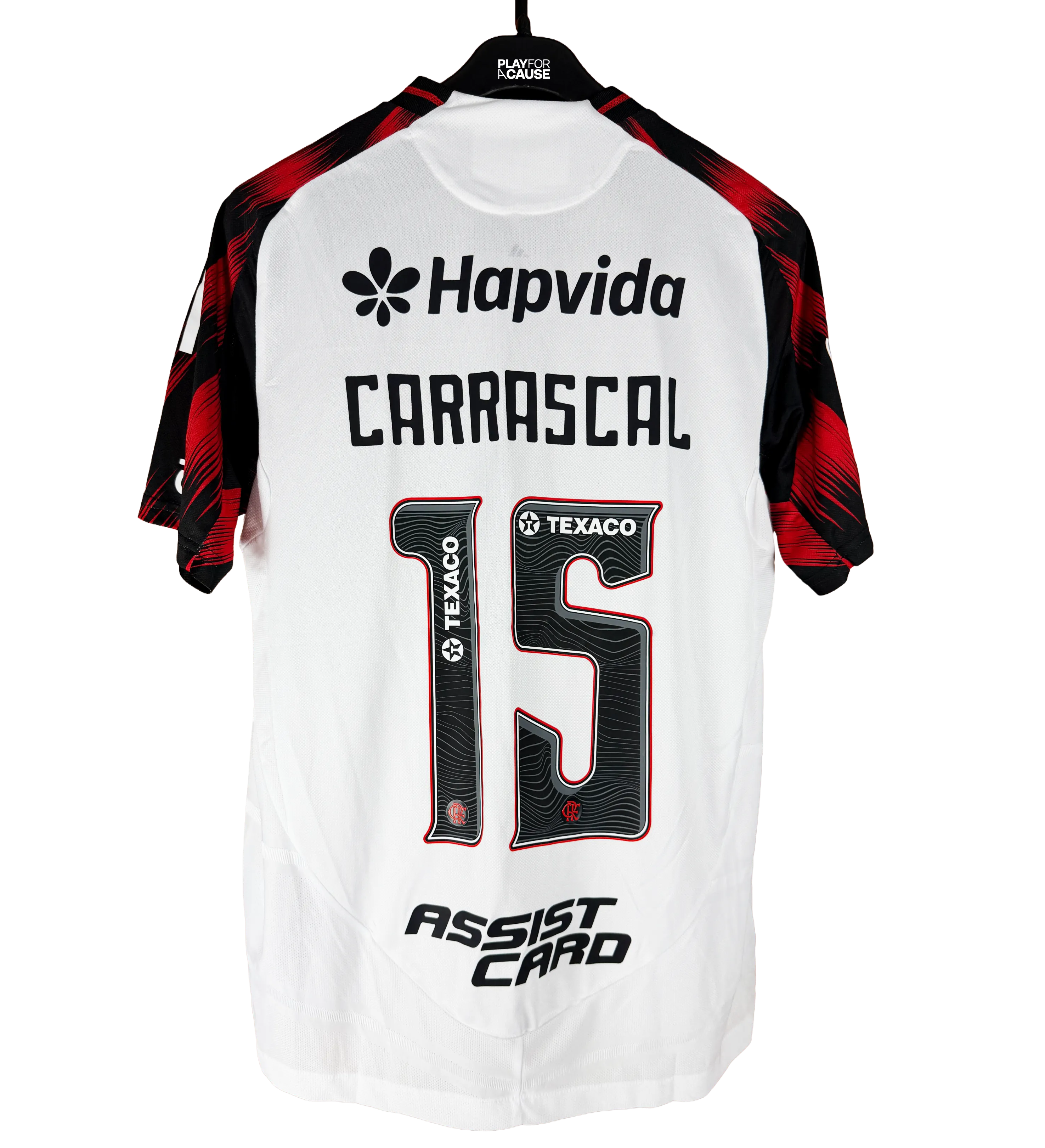 Flamengo Carrascal Jersey with Painted BRB Sponsor, Signed by the Squad — imagem 2 de 3