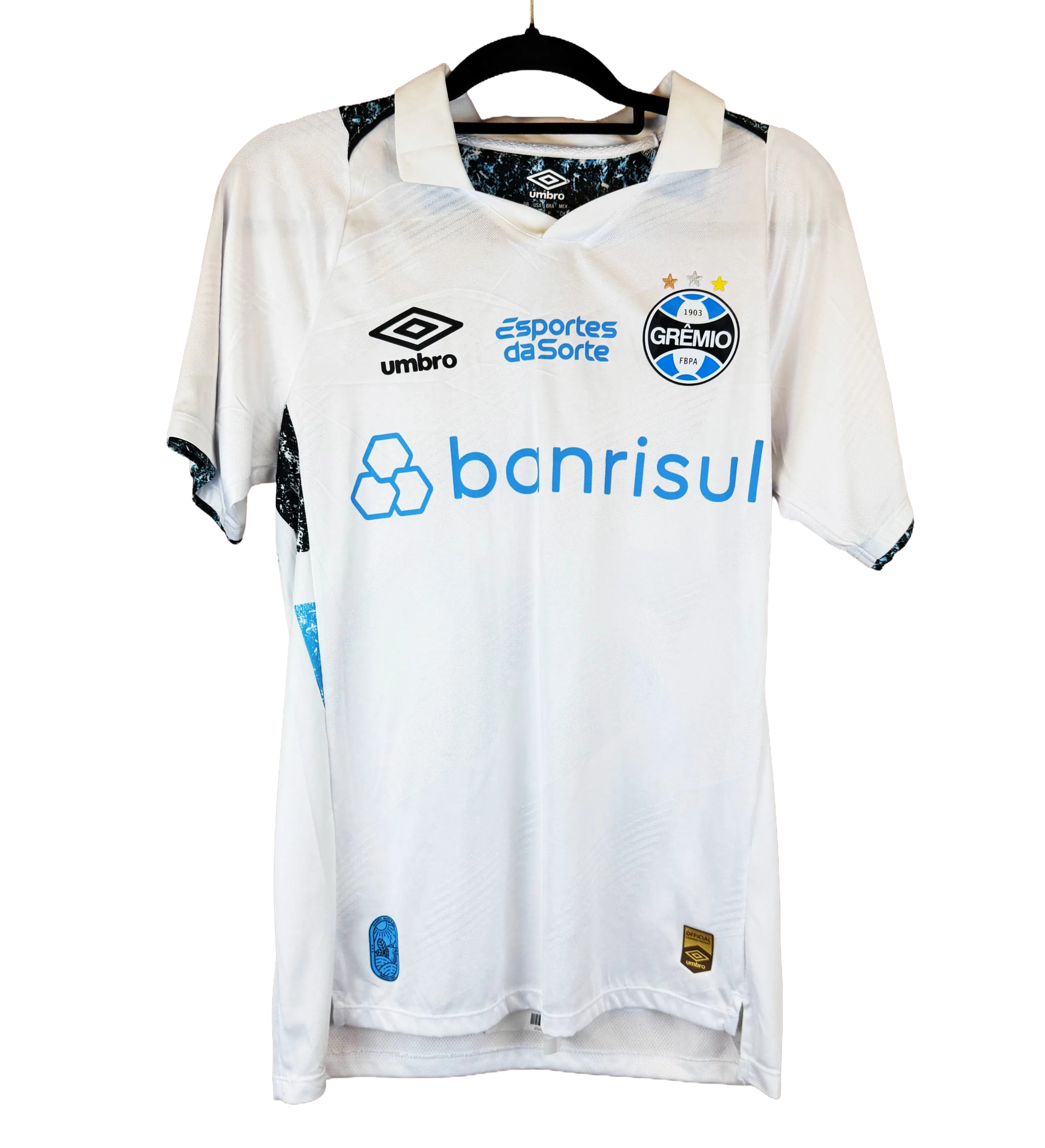 Camisa Gremio Villasanti Campeonato Brasileiro 2024 Fluminense 2 x 2 Gremio Autografada pelo Craque — imagem 1 de 3