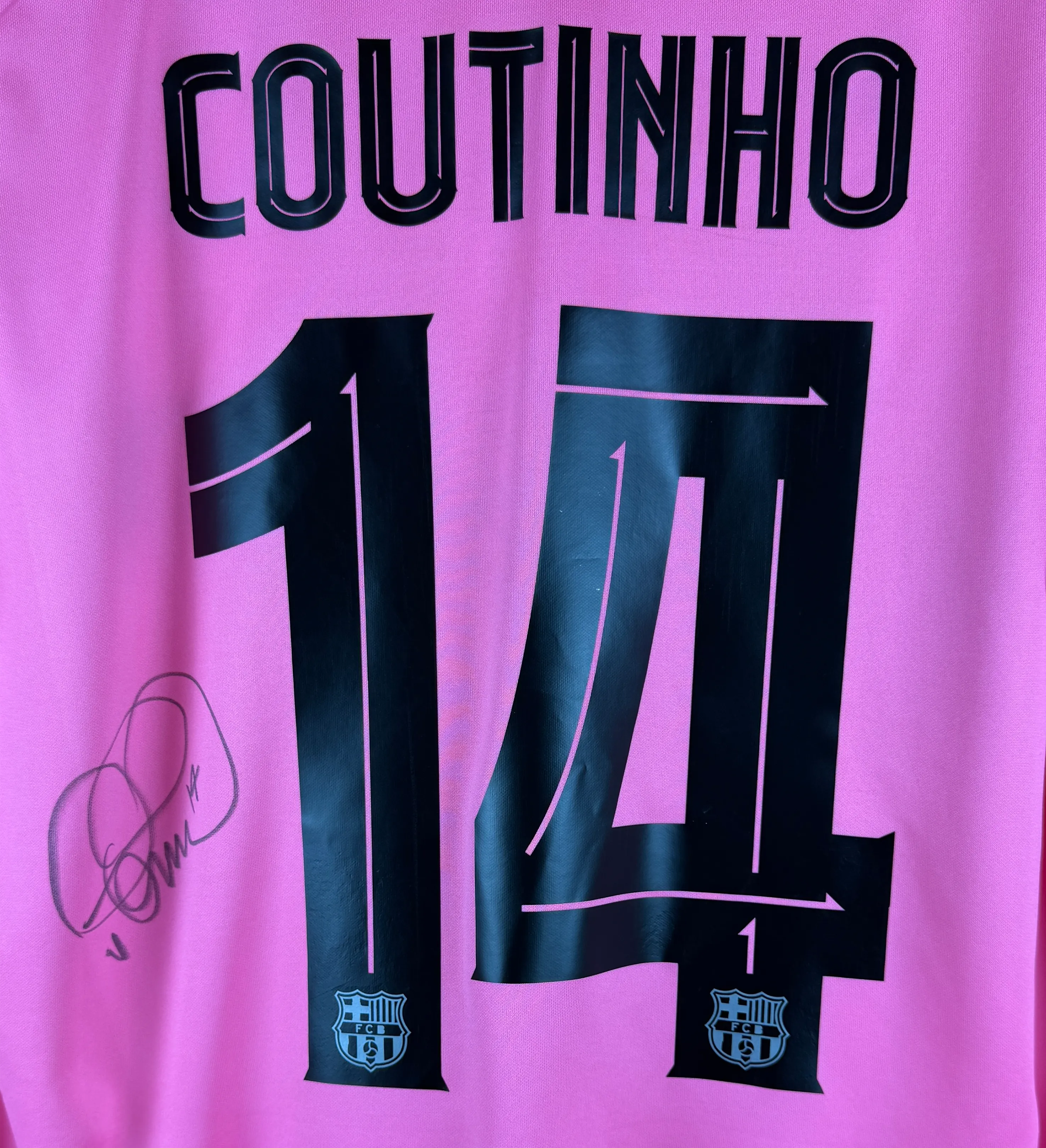 Camisa Barcelona Autografada Philippe Coutinho — imagem 3 de 6