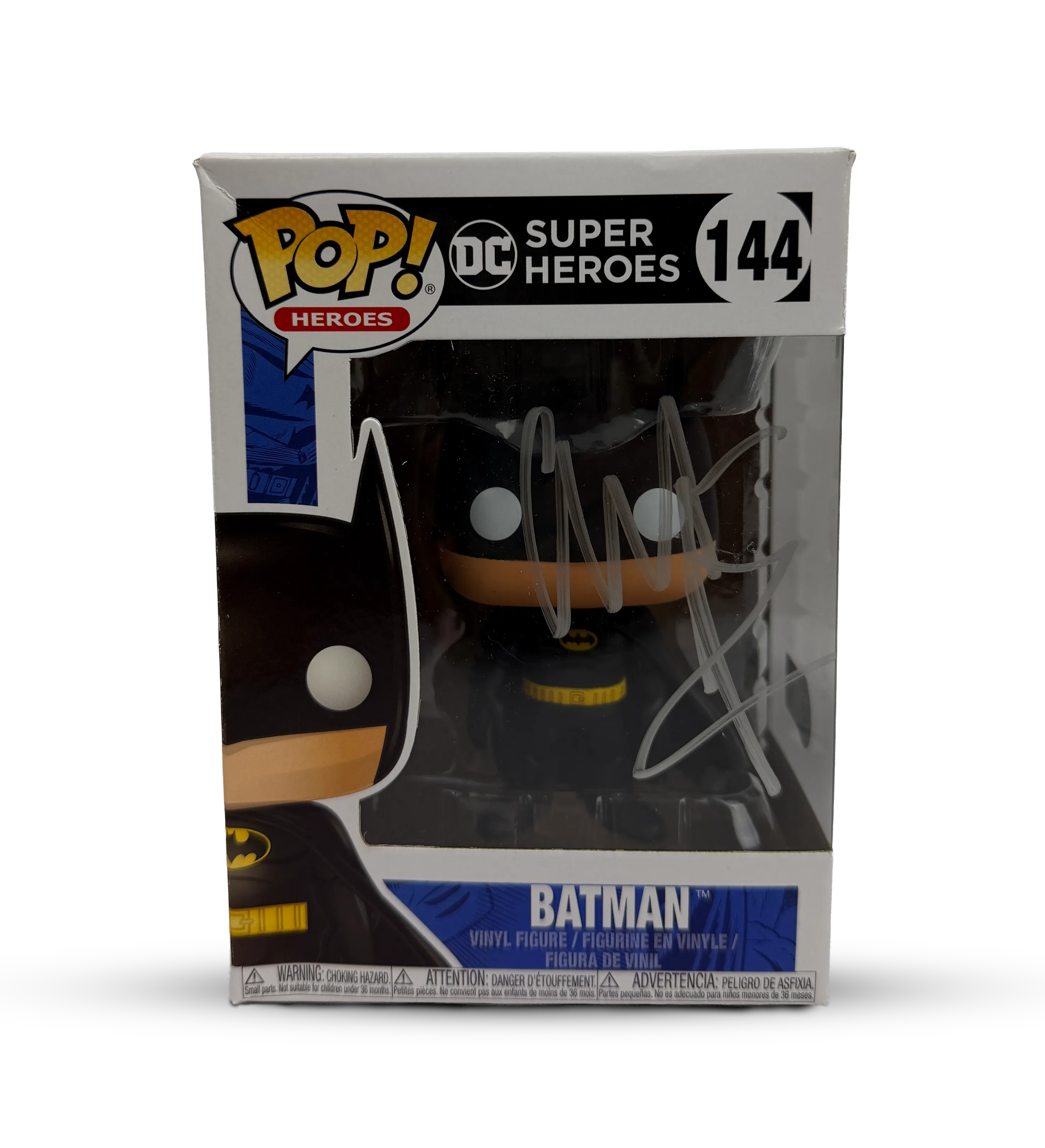 Funko Pop! - DC Super Heroes #144 Batman - Autografado por Christian Bale - Certificação Internacional Beckett — imagem 1 de 3
