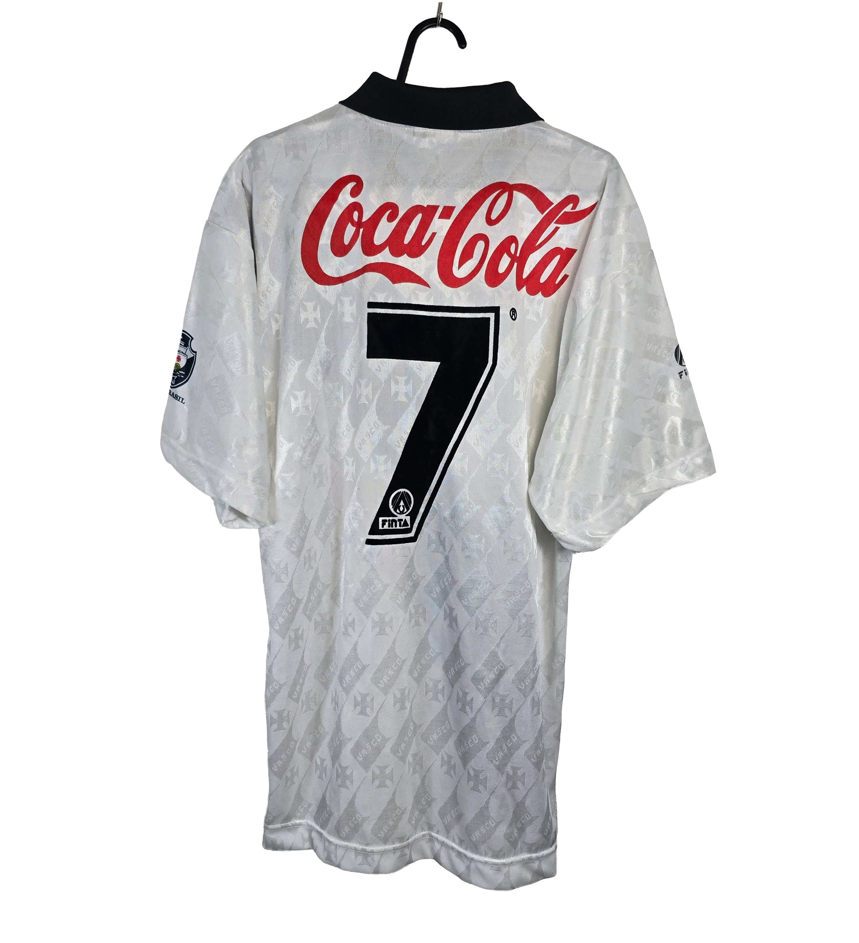1994 Vasco Match-Worn Jersey, Three-time Carioca Champion, Signed by Valdir, Carlos Germano, and Leandro Ávila — imagem 2 de 5