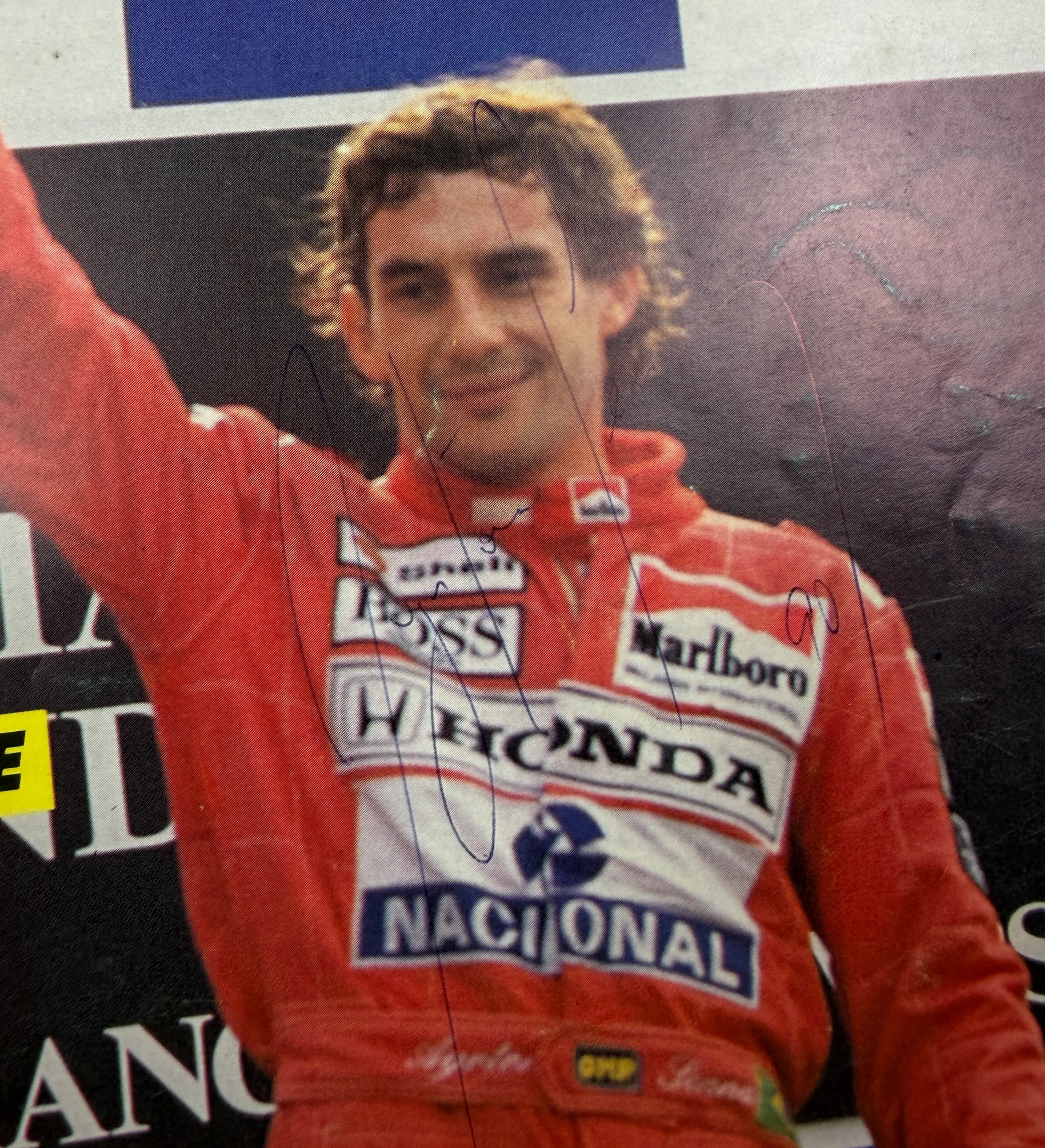 Revista 4 Rodas A Historia da Formula 1 Segunda Metade da Temporada 1990 Autografado Por Ayrton Senna No Ano Do Seu Bicampeonato — imagem 3 de 3