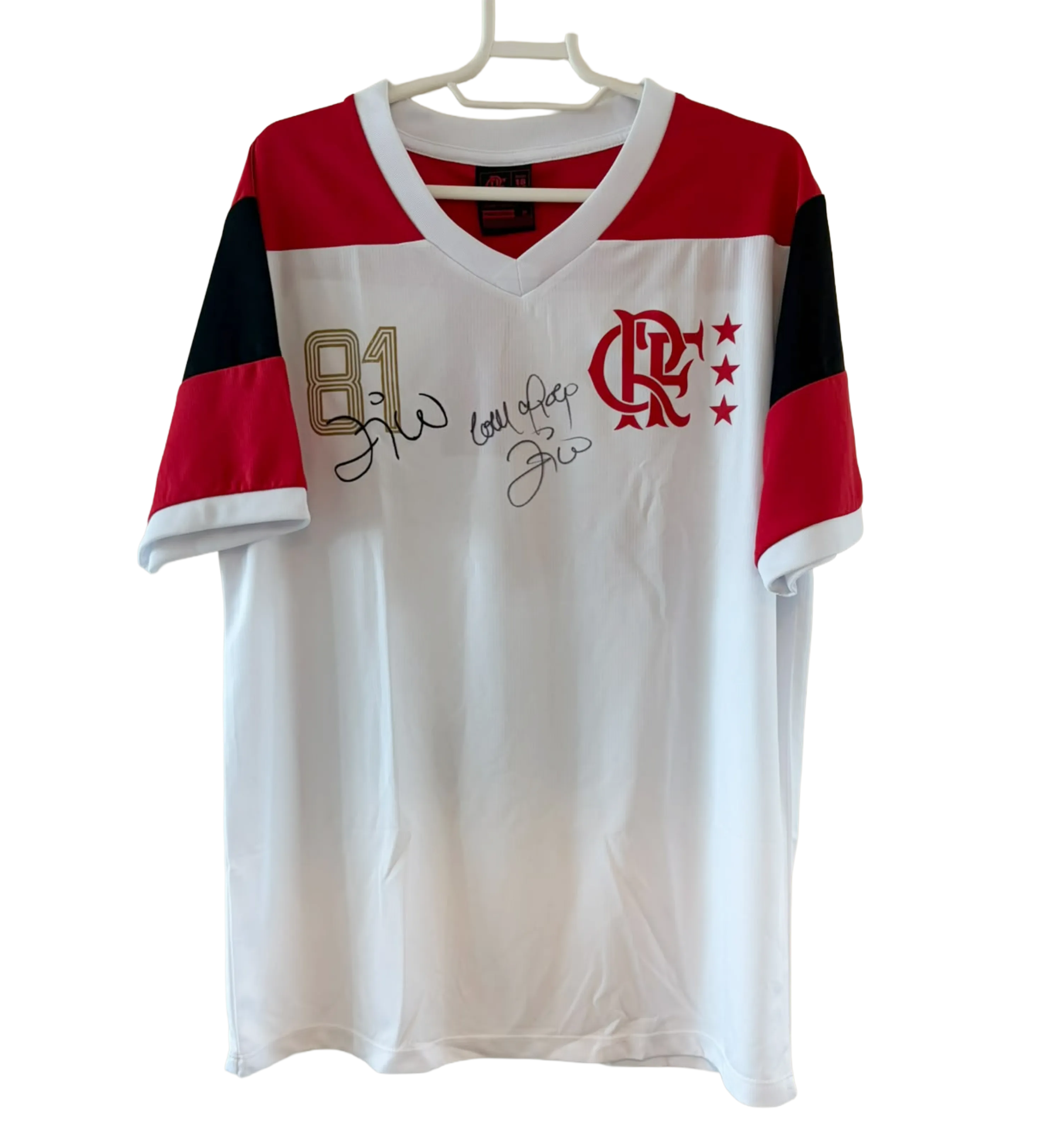Flamengo Retro Shirt – 1981 Season – Zico – Signed by Zico — imagem 1 de 3
