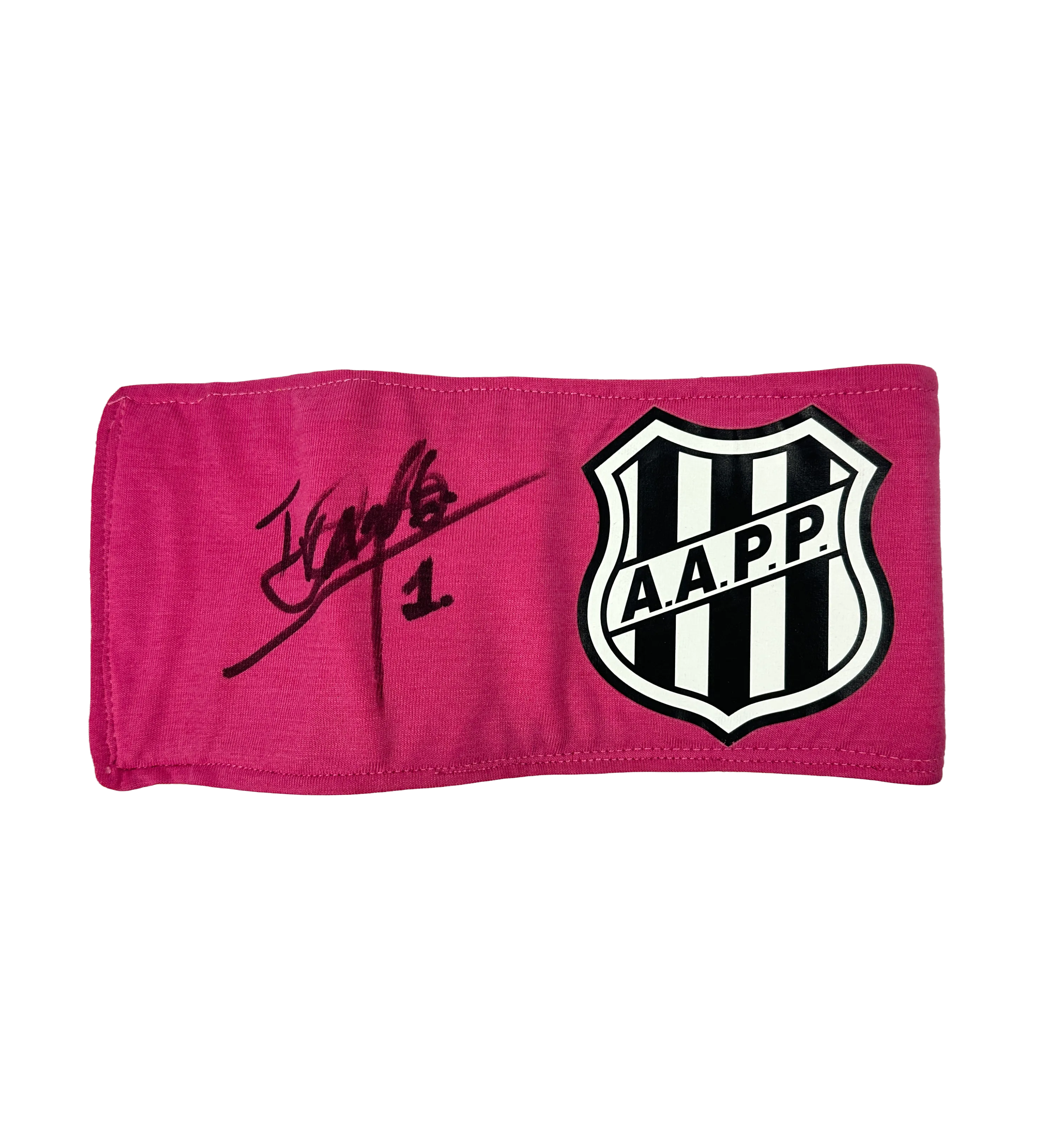 Braçadeira Ponte Preta - Autografada — imagem 1 de 3