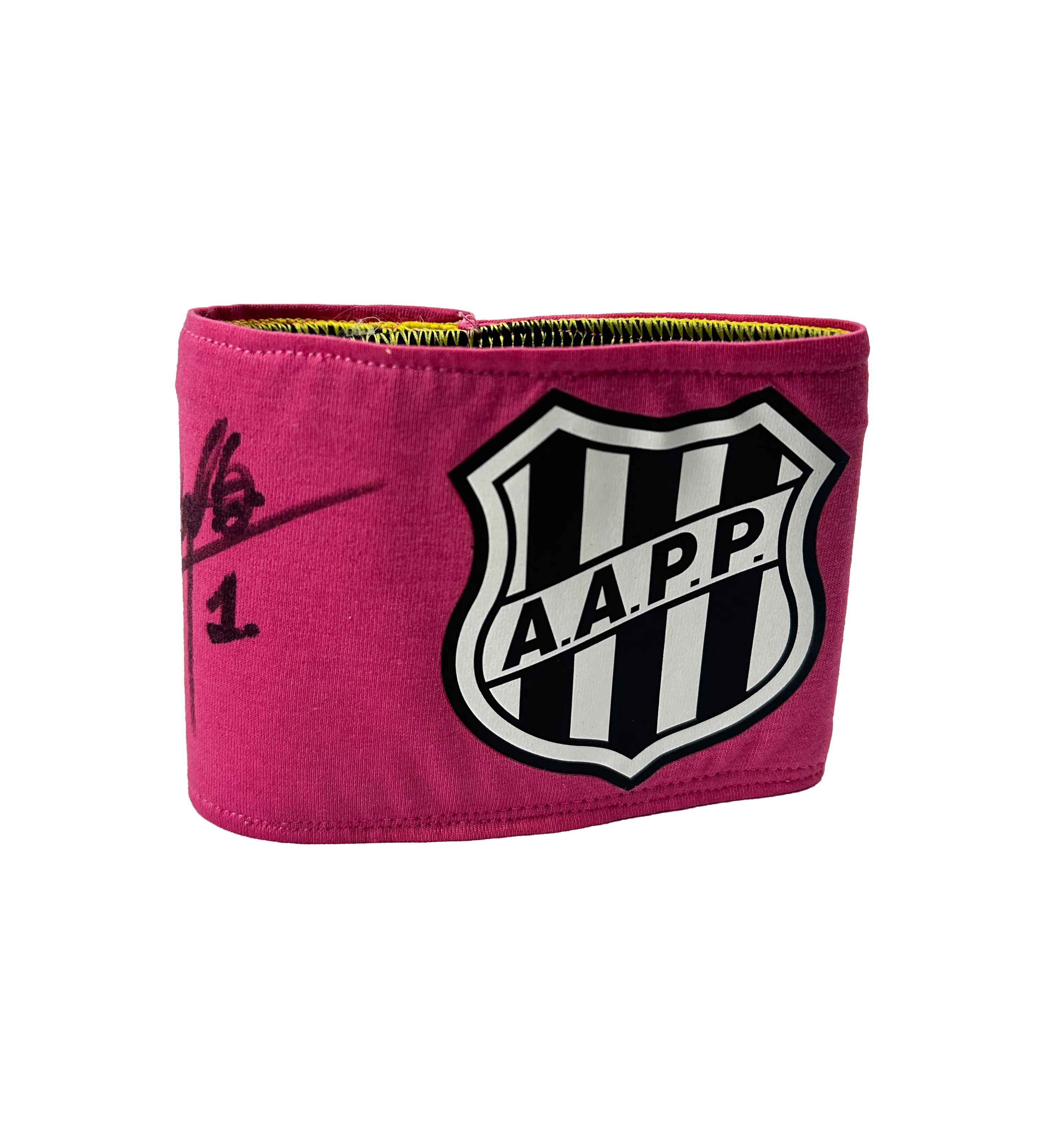 Braçadeira Ponte Preta - Autografada — imagem 2 de 3