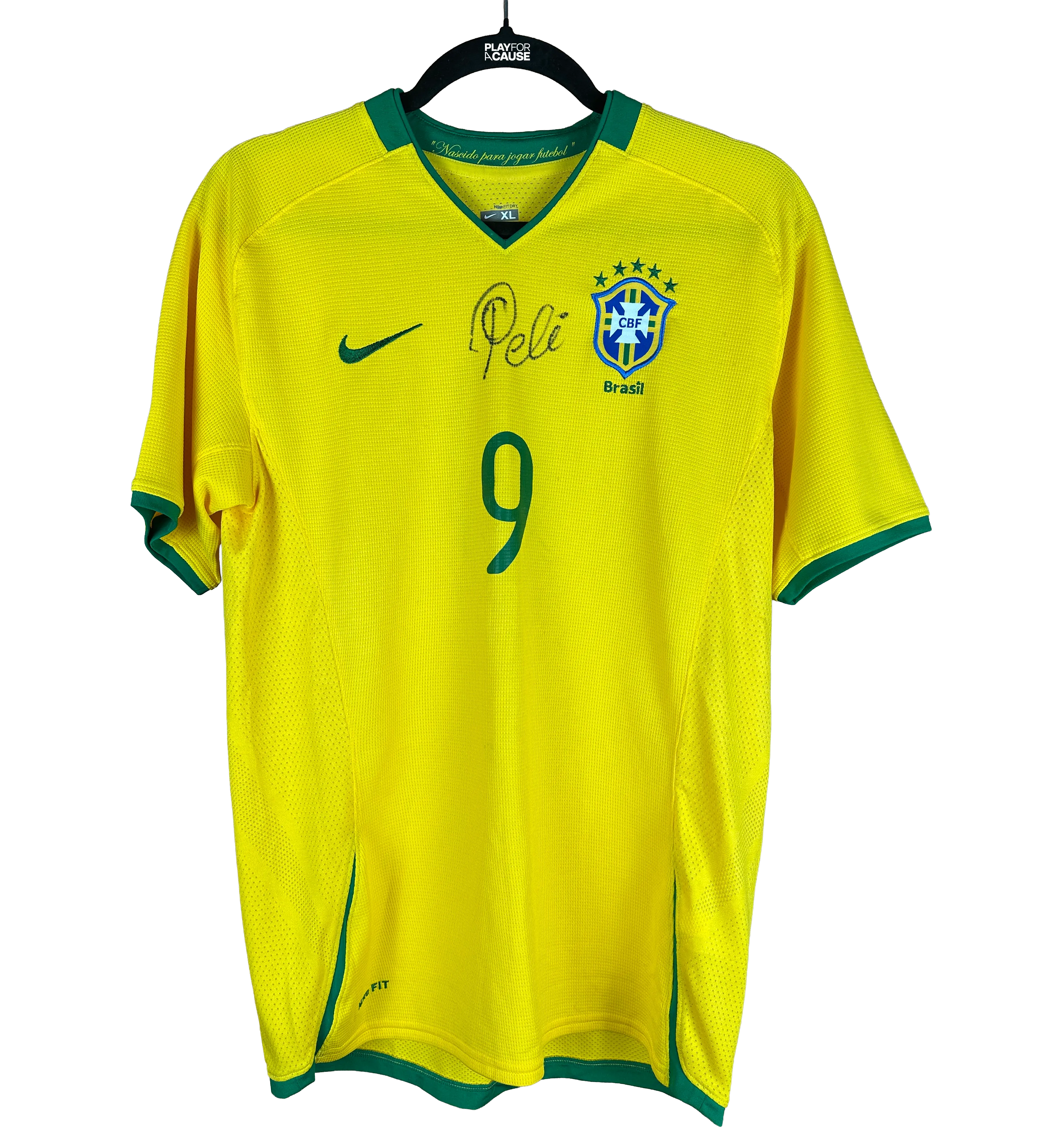 Camisa Brasil Temporada 2008 Autografada pelo Pelé — imagem 1 de 2
