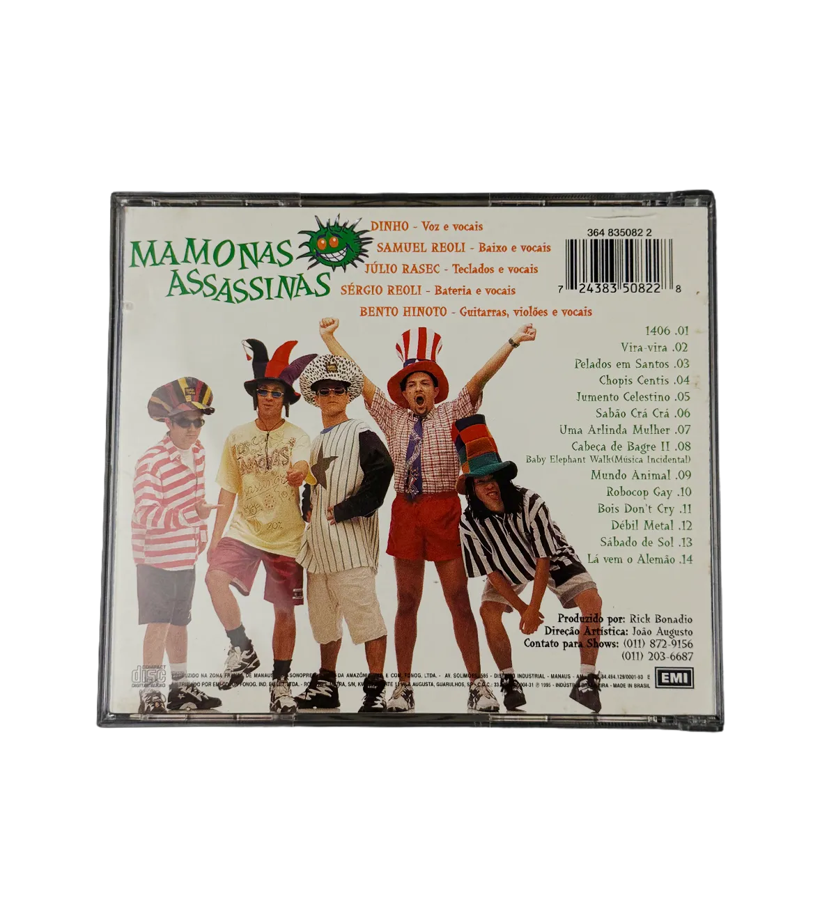Cd Mamonas Assassinas 1995 EMI Autografado Por Toda A Banda — imagem 2 de 3