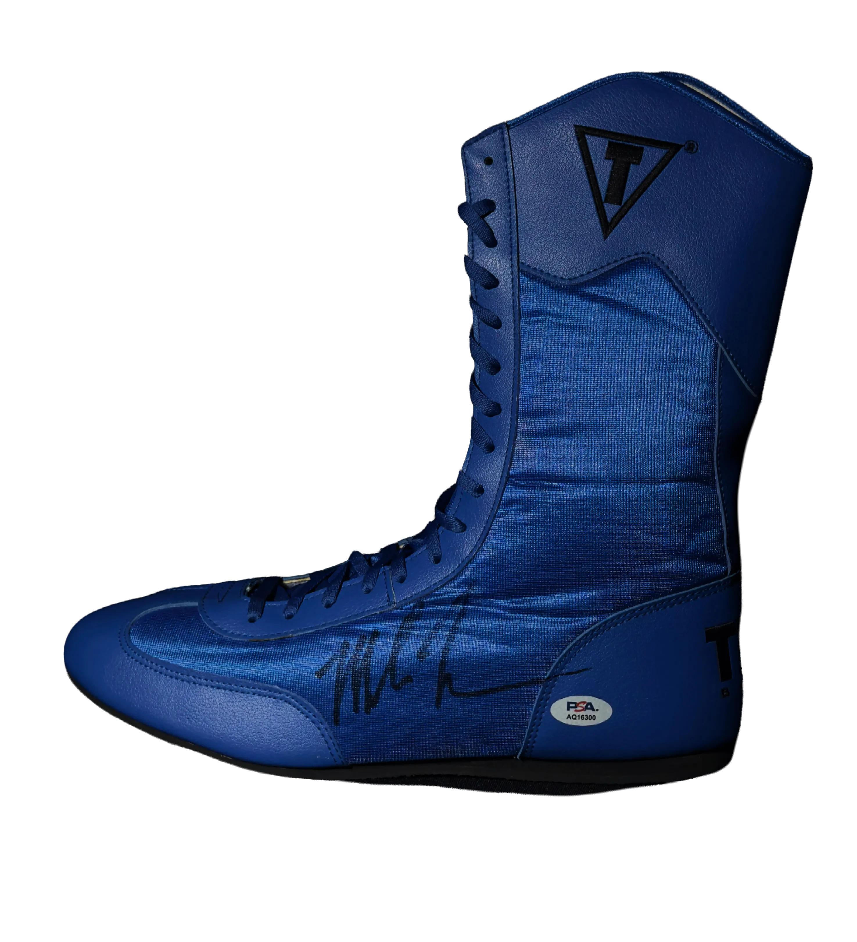 Bota de Boxe TITLE Mike Tyson Autografada pelo Ídolo — imagem 2 de 6