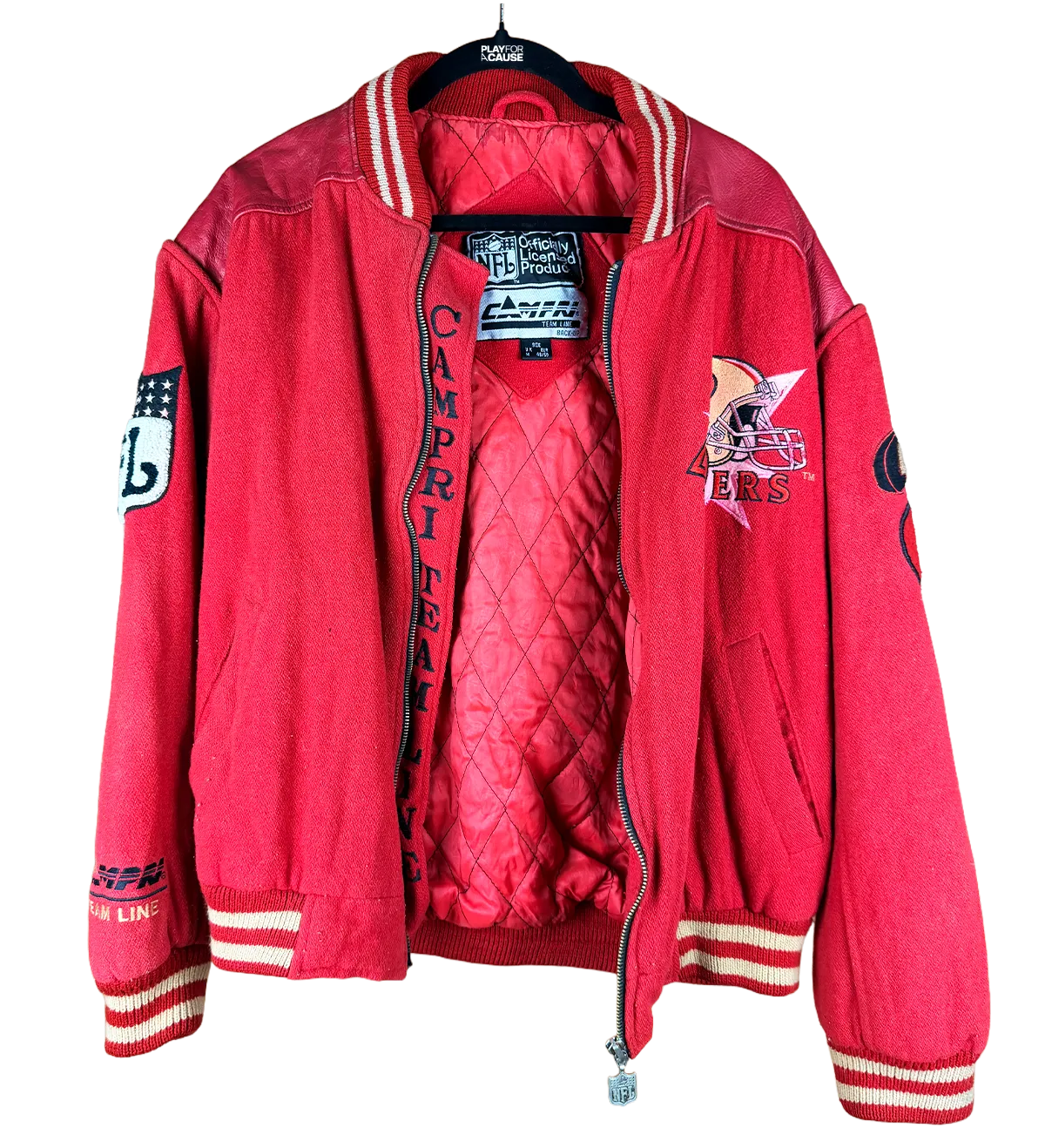 Casaco Autografado San Francisco 49ERS Jerry Rice Campeão Super Bowl 1990 — imagem 2 de 6