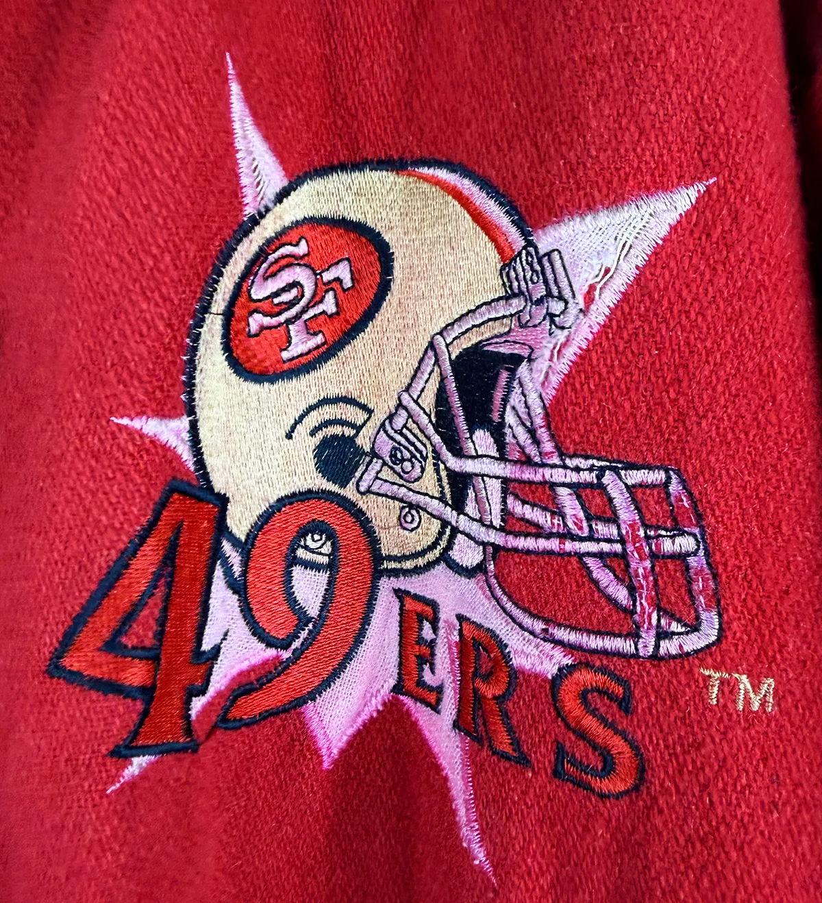 Casaco Autografado San Francisco 49ERS Jerry Rice Campeão Super Bowl 1990 — imagem 5 de 6