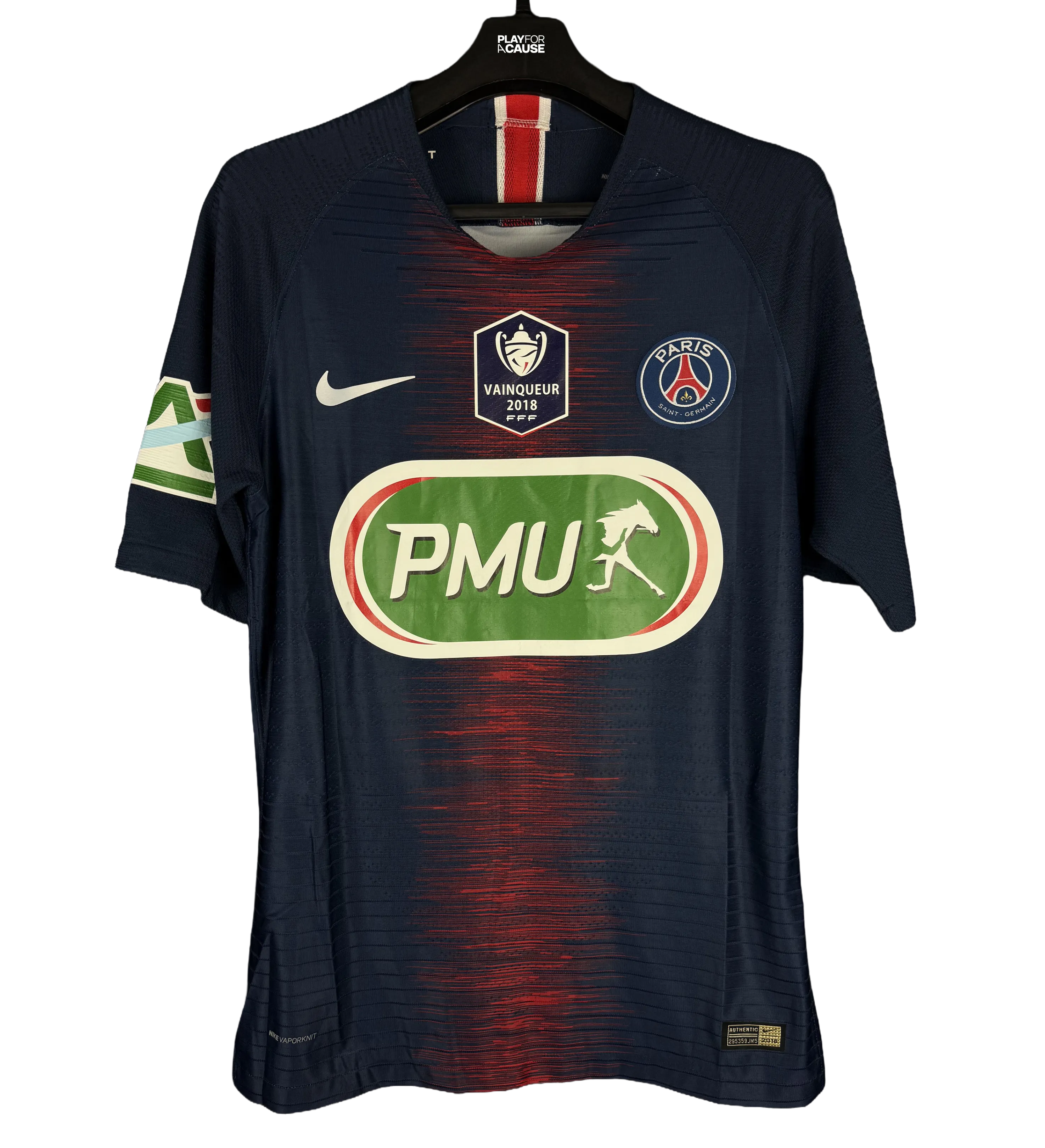 Camisa PSG Neymar Copa da França 2018 Modelo Jogador Autografada pelo Craque — imagem 1 de 3