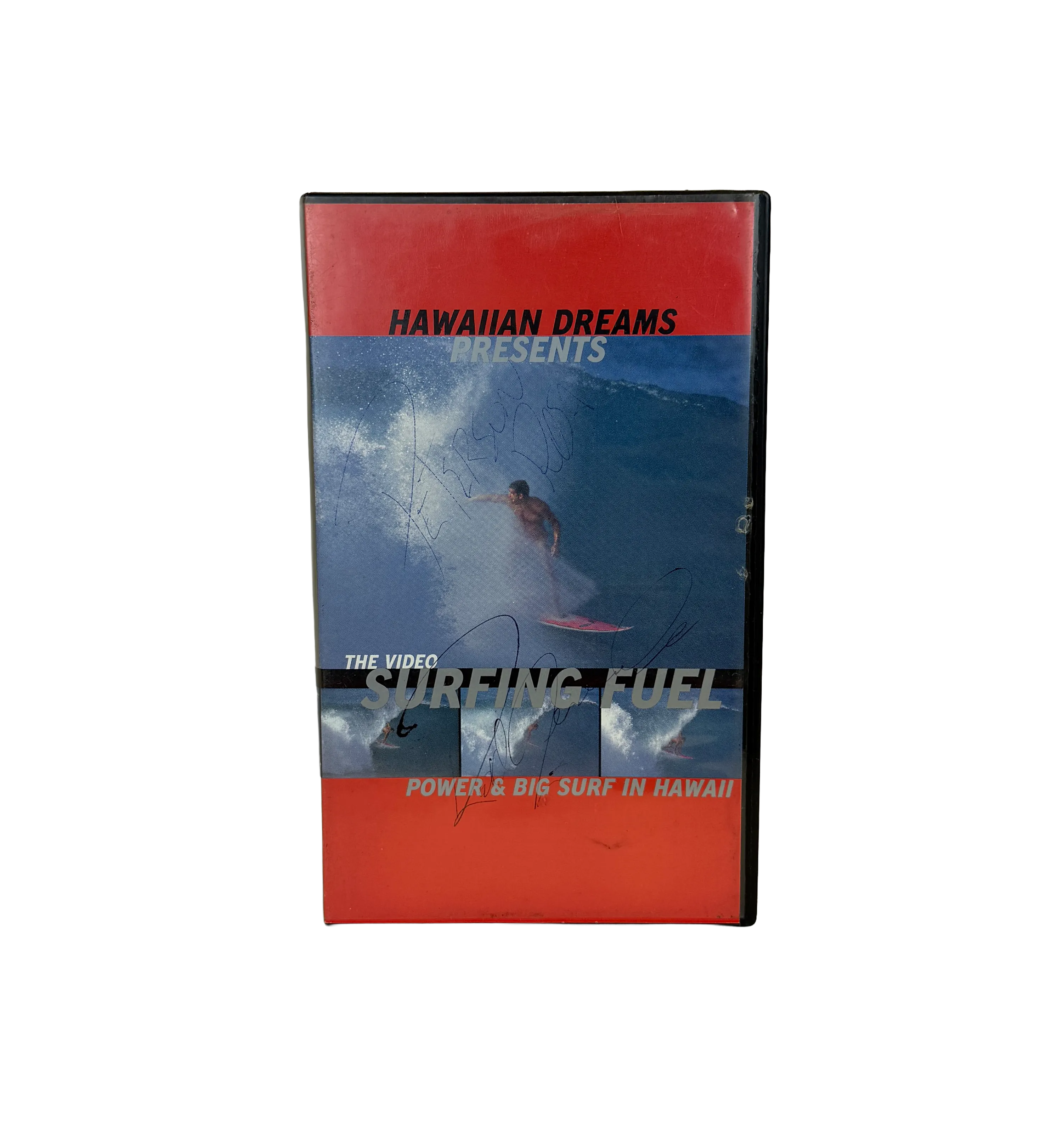 VHS Film – The Video Surfing Fuel: Power & Big Surf in Hawaii – 1999 – Signed by Big Wave Surfers Peterson Rosa and Rodrigo Resende — imagem 1 de 2