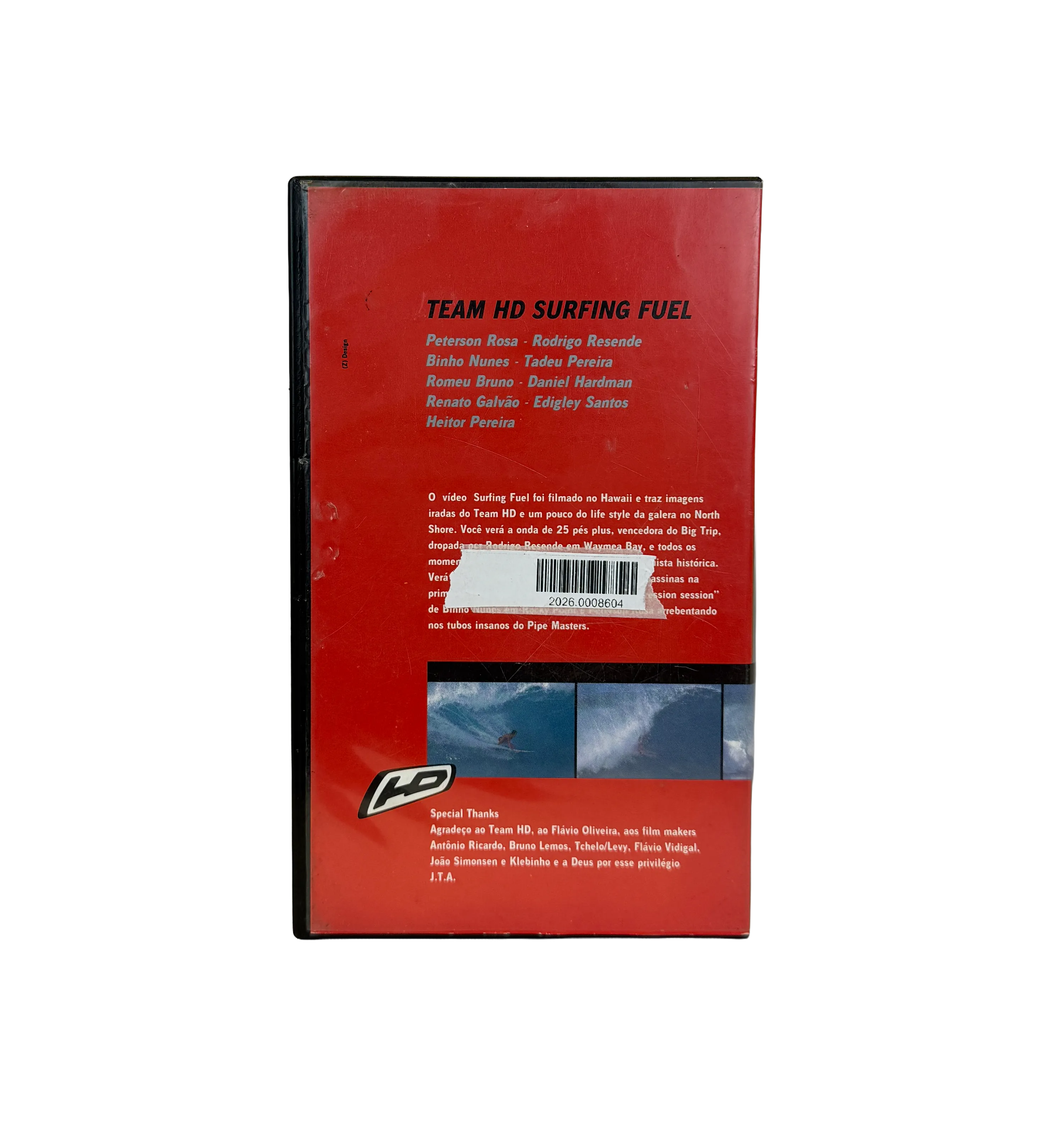 VHS Film – The Video Surfing Fuel: Power & Big Surf in Hawaii – 1999 – Signed by Big Wave Surfers Peterson Rosa and Rodrigo Resende — imagem 2 de 2