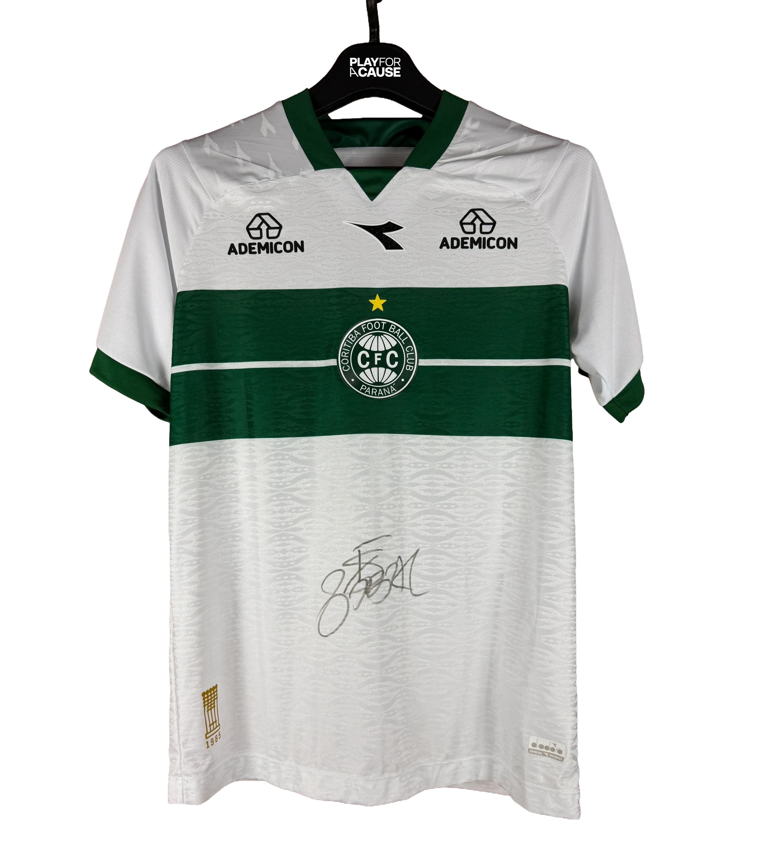 Camiseta Coritiba – Coritiba vs Remo – Brasileirão 2026 – Usada en Partido y Firmada por el Jugador — imagem 1 de 3
