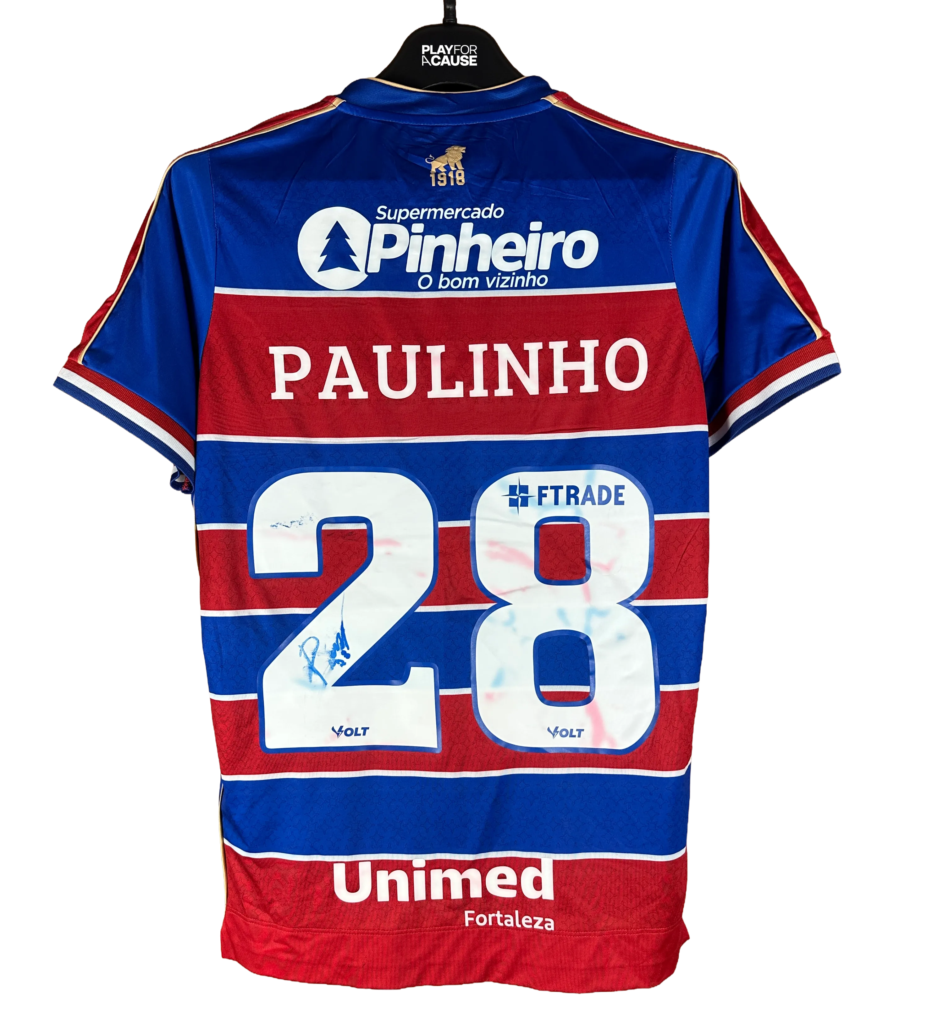 Camiseta Fortaleza – Paulinho - Fortaleza vs Cuiabá – Estreno del Uniforme 2026 – Serie B 2026 – Usada en Partido y Firmada — imagem 2 de 3