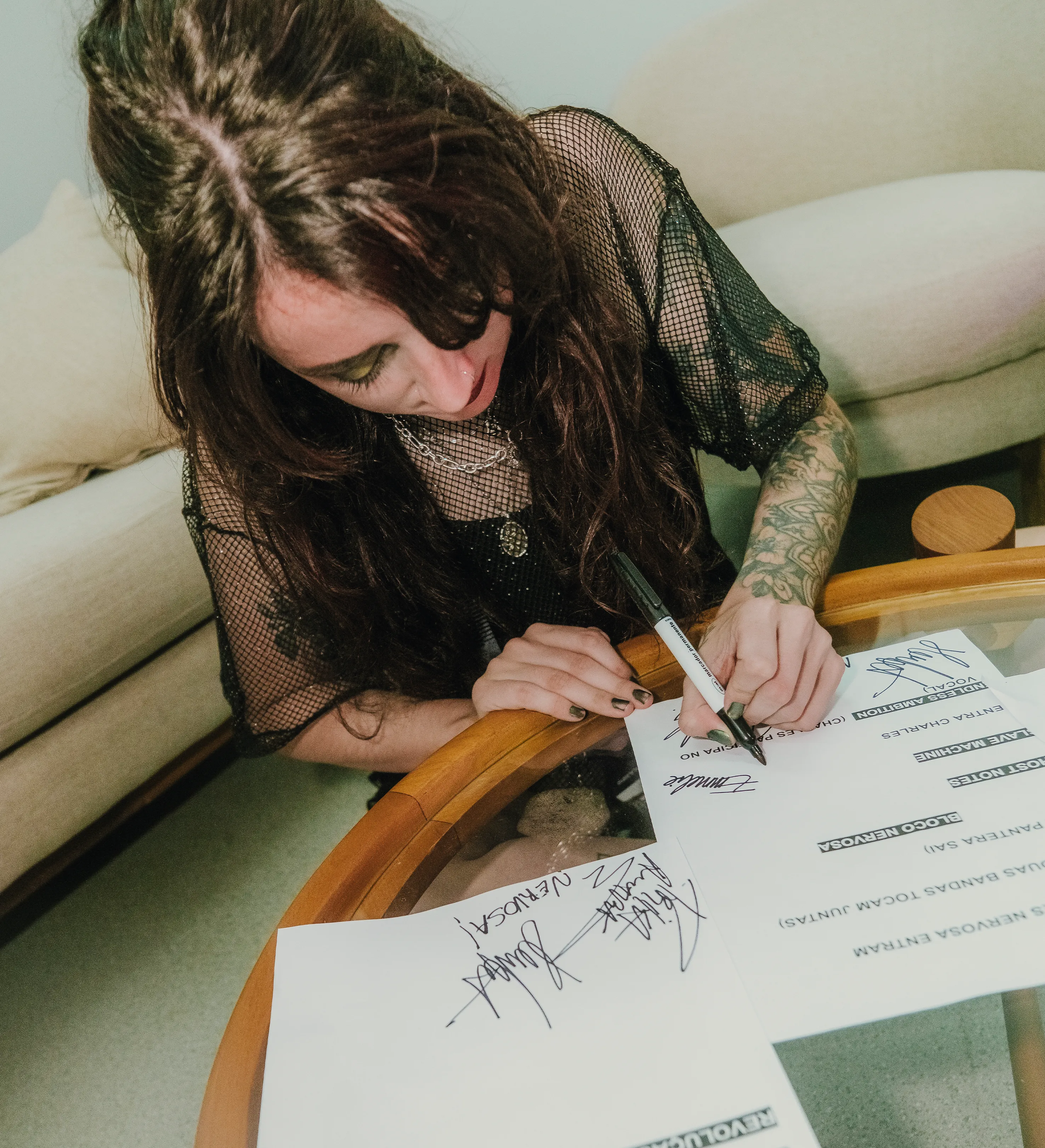 Black Pantera Autographed Kit with T-shirt + Setlist — imagem 8 de 20