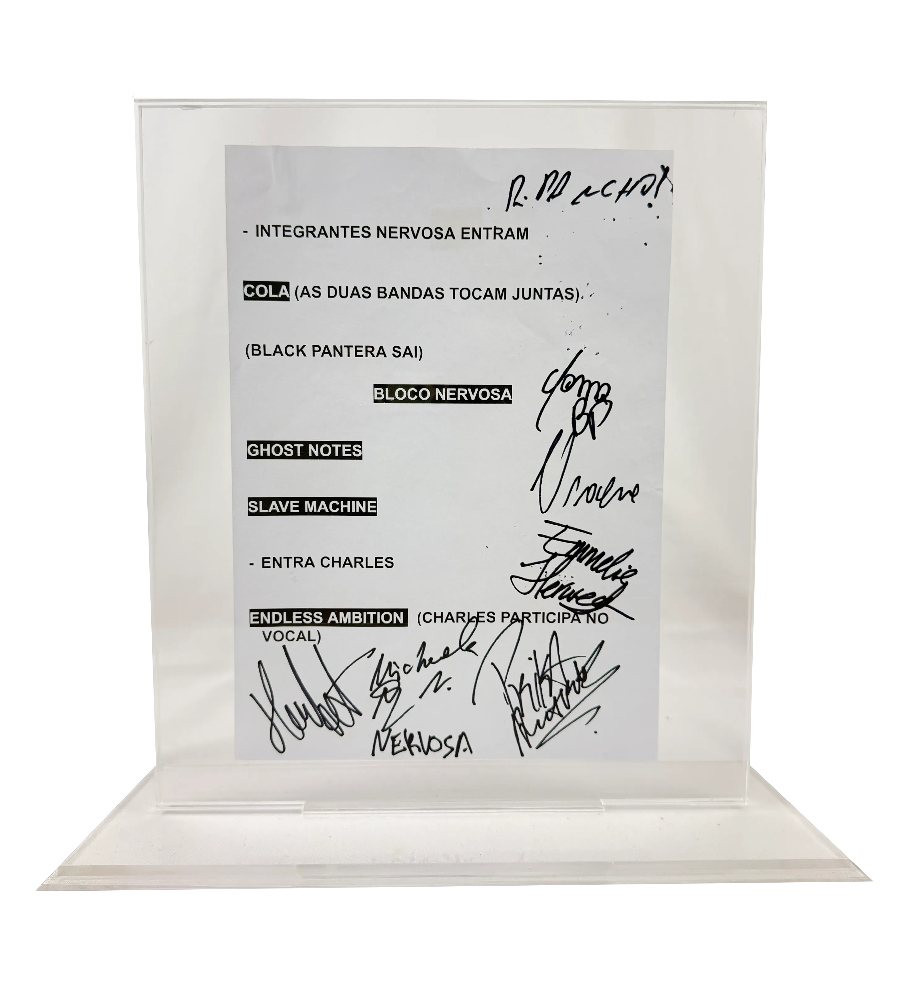 Black Pantera Autographed Kit with T-shirt + Setlist — imagem 18 de 20