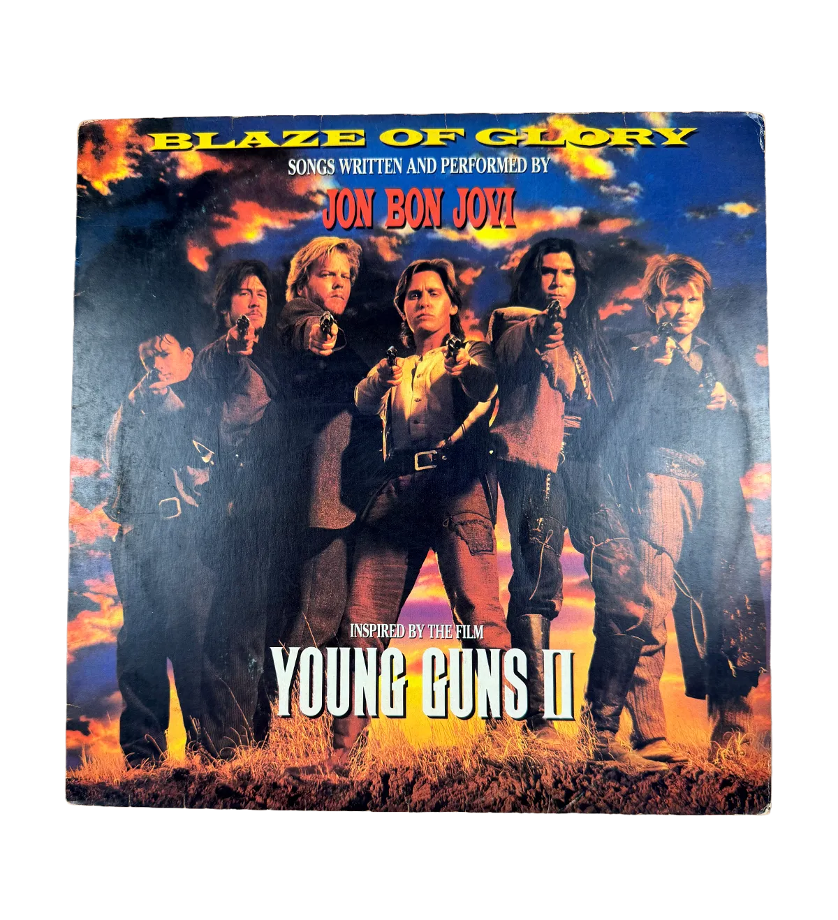 Vinyl LP – Jon Bon Jovi – Blaze of Glory – 1990 – Inspired by the Movie Young Guns II – Signed by the Artist — imagem 2 de 7