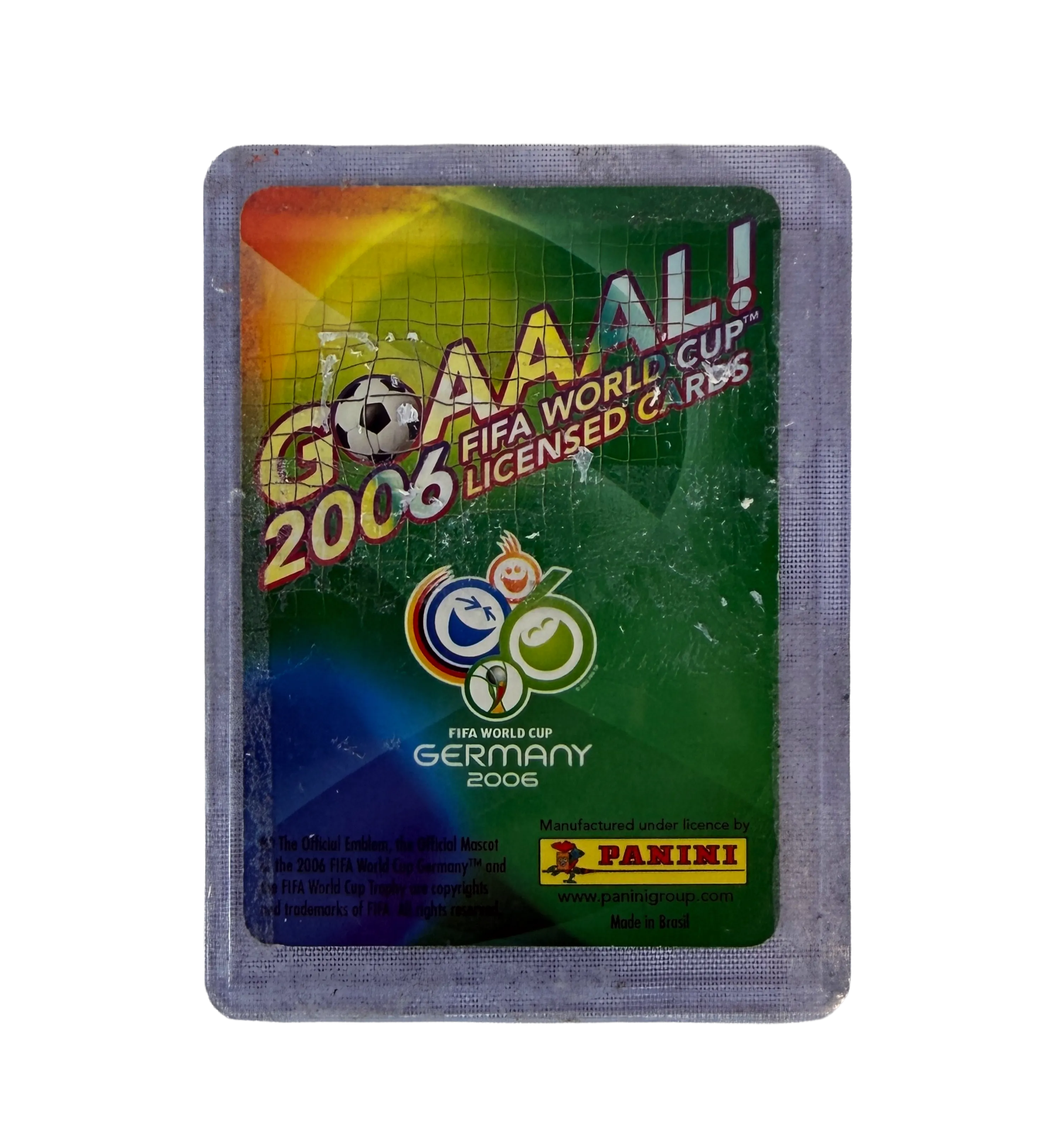 Tarjeta Copa del Mundo 2006 - Goaaal ! - Ronaldinho Gaucho #109 / Brasil - Autografiado por el Crack (2) — imagem 2 de 2
