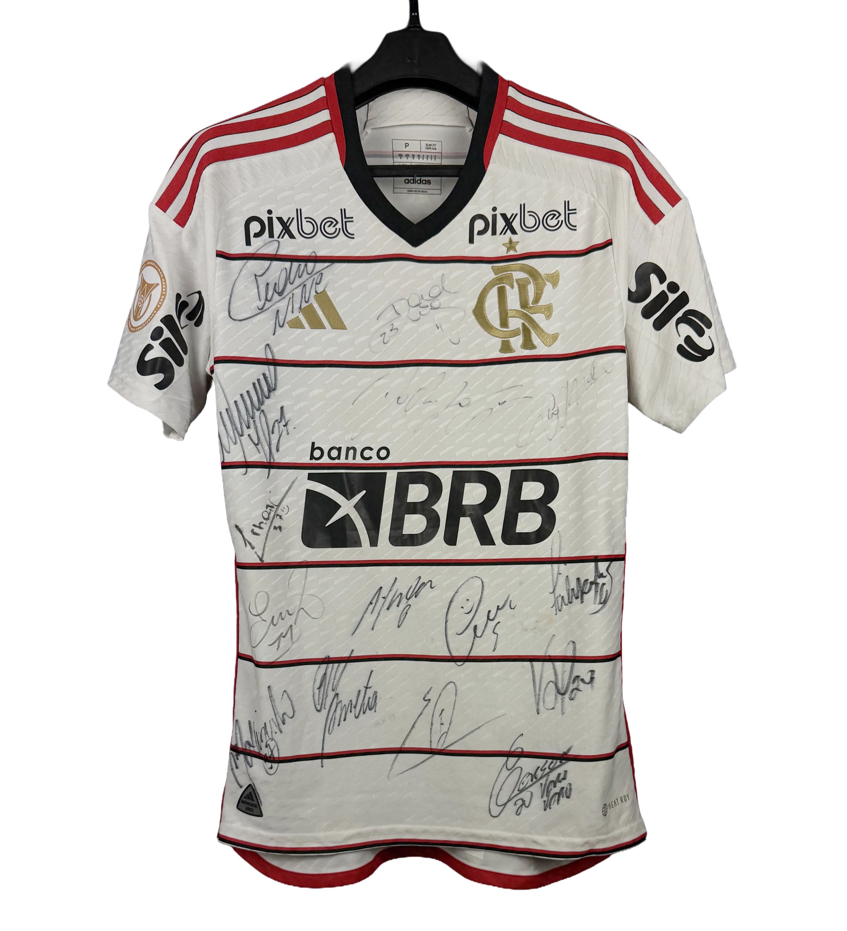 Camisa Autografada Flamengo Luiz Araújo Brasileirão 2023 — imagem 1 de 2